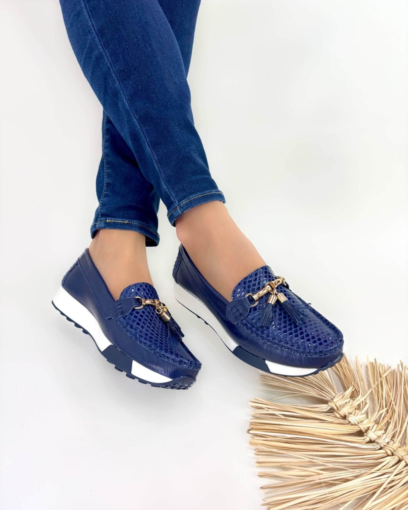 Mocasin Georgina Azul