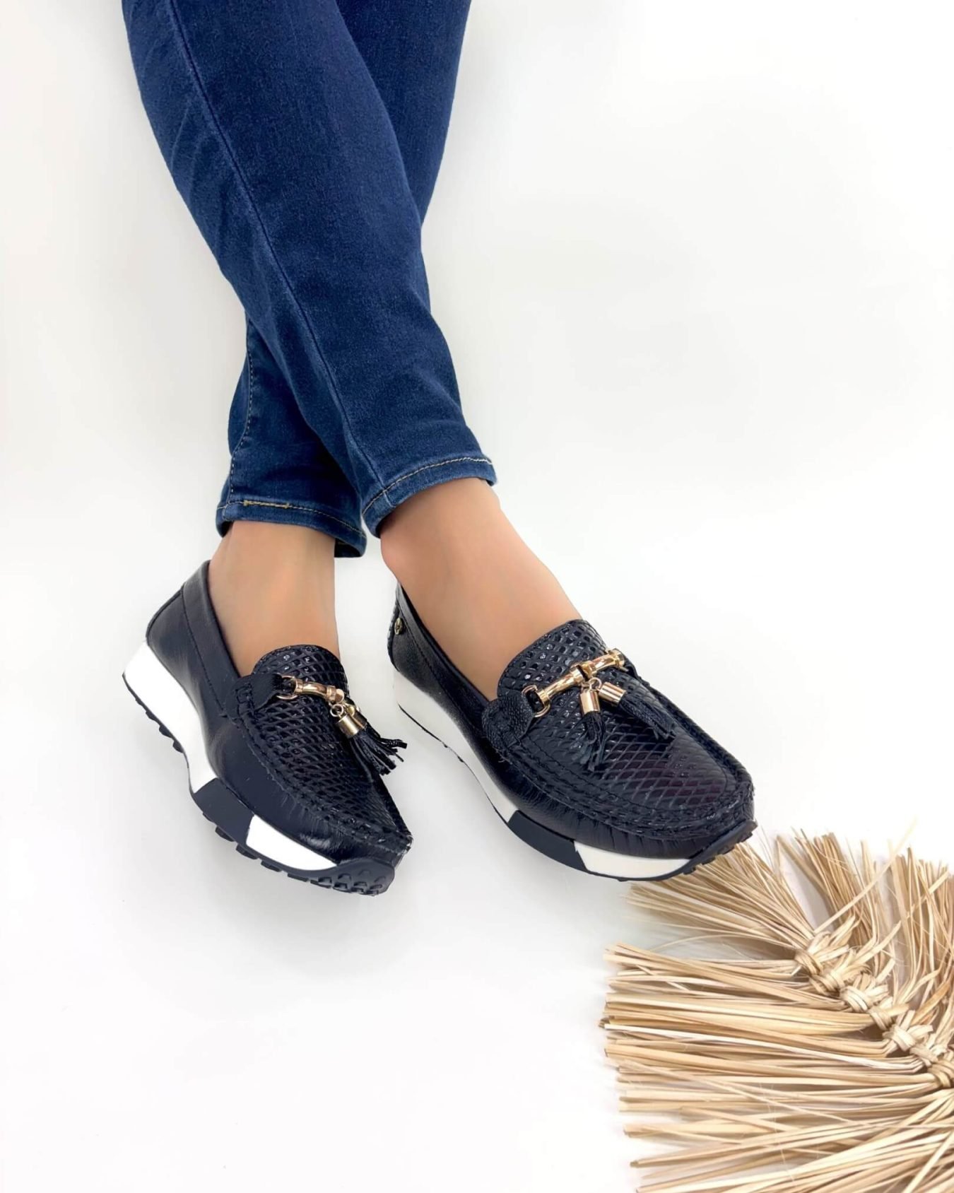 Mocasin Georgina Negro