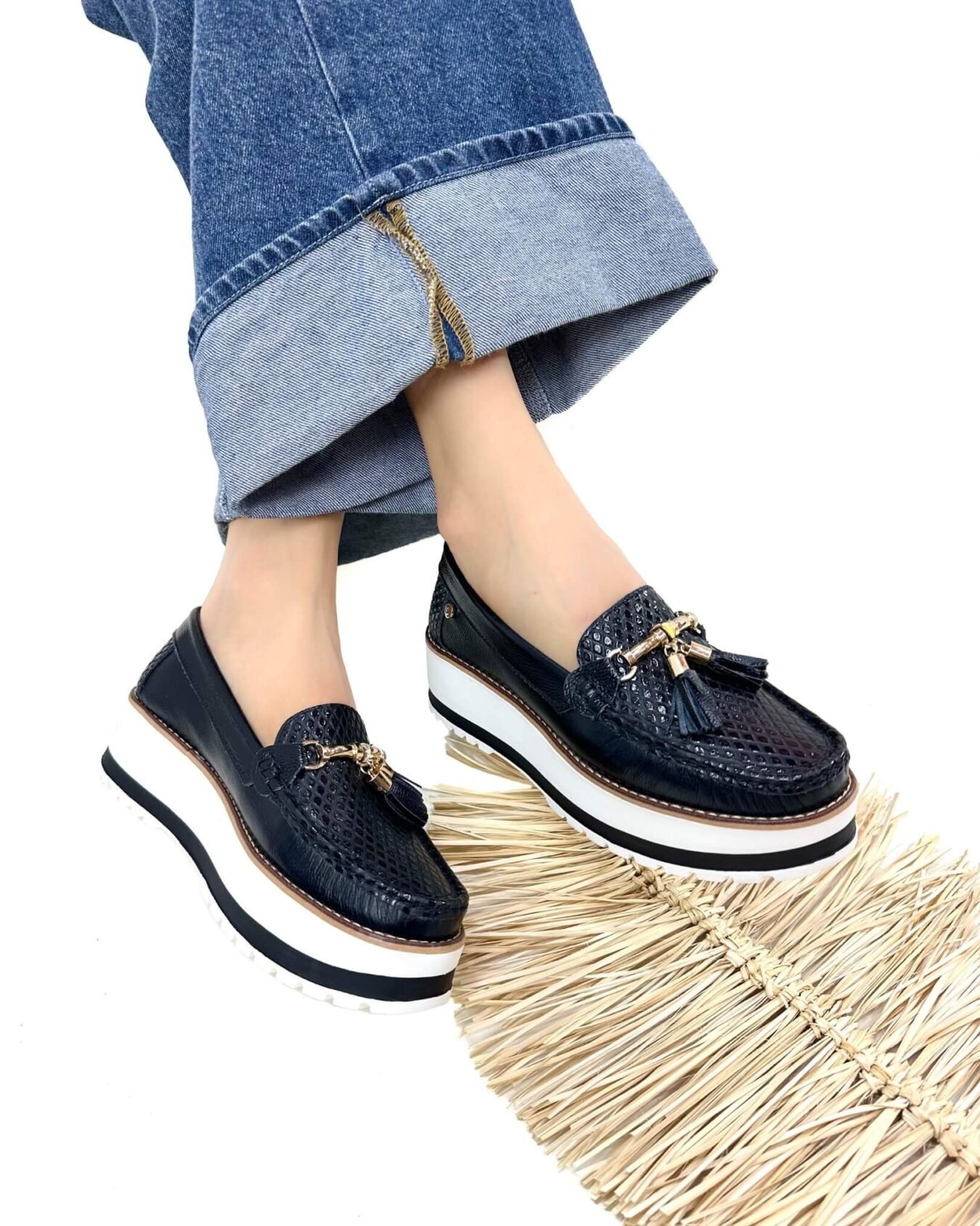 Mocasin Grecia Negro