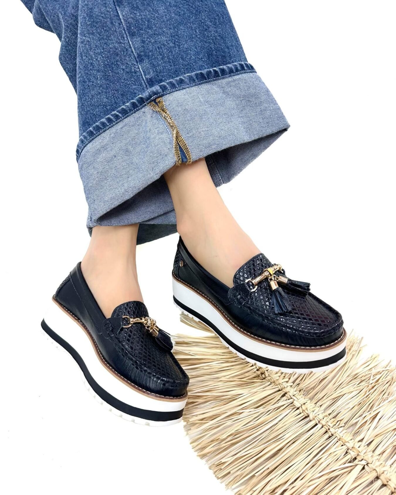 Mocasin Grecia Negro