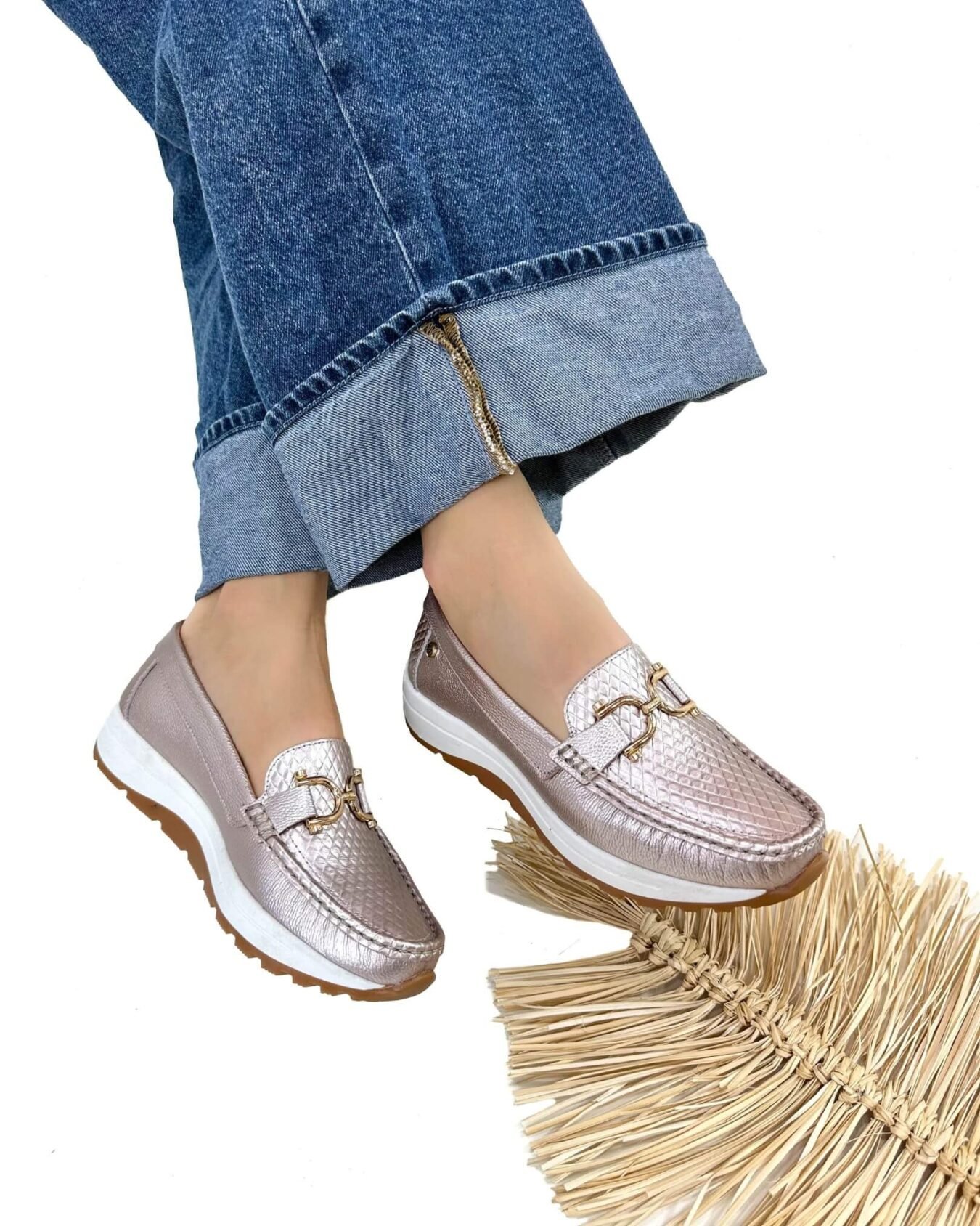 Mocasin Antonella Oro Rosa