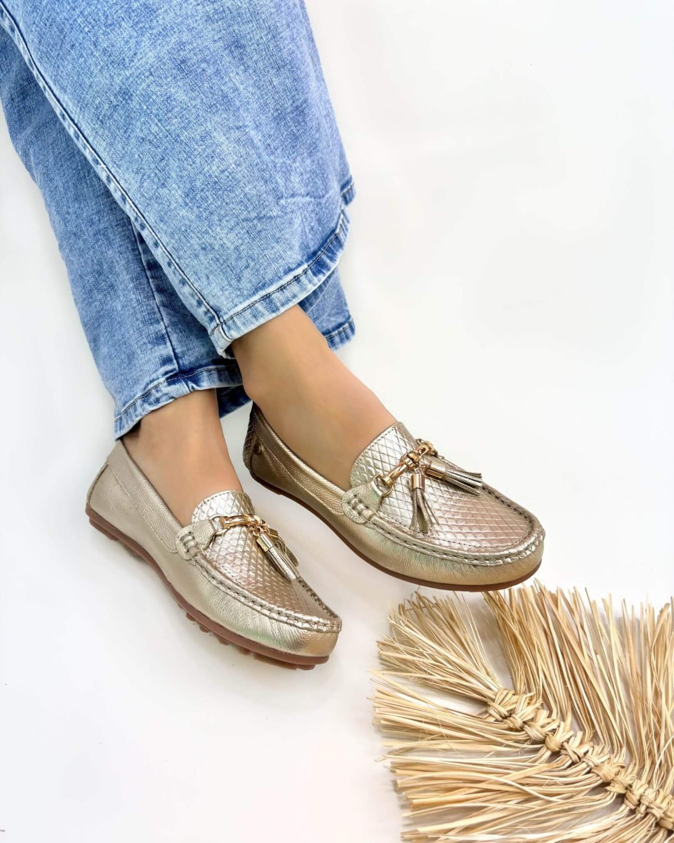 Mocasin Lolita Dorado