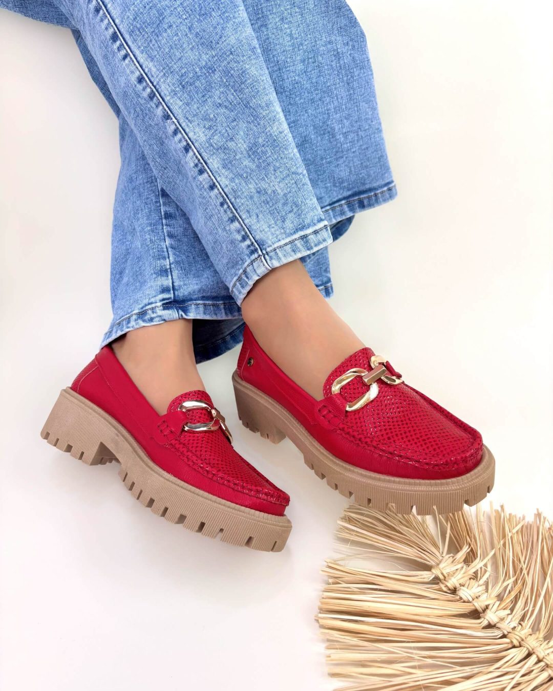 Mocasin RETRO ROJO