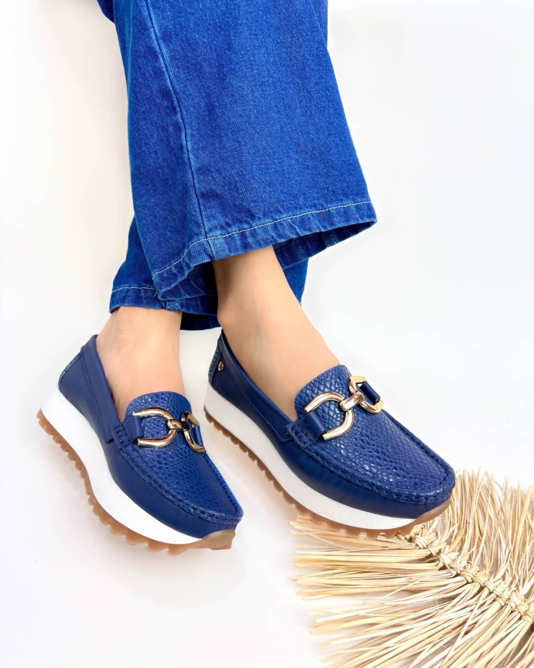 Mocasin Camila Azul