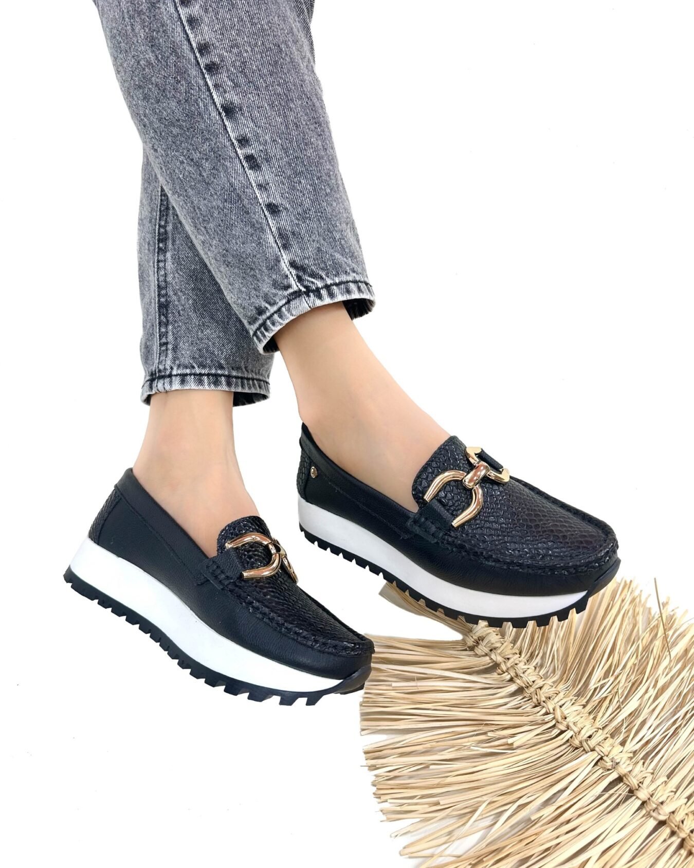 Mocasin Camila Negro