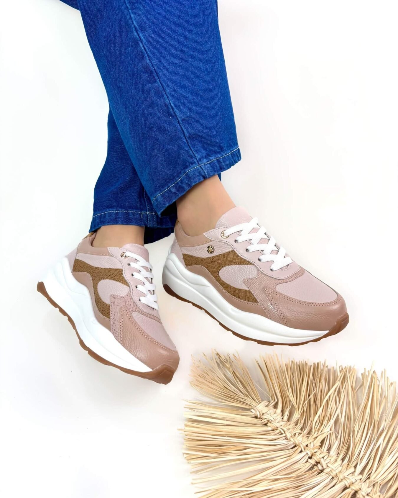 Deportivo Sara Tonos Taupe x Folia (Rosa)