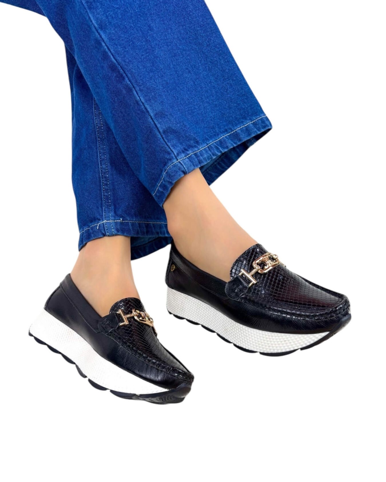 Mocasin Verona Negro T058