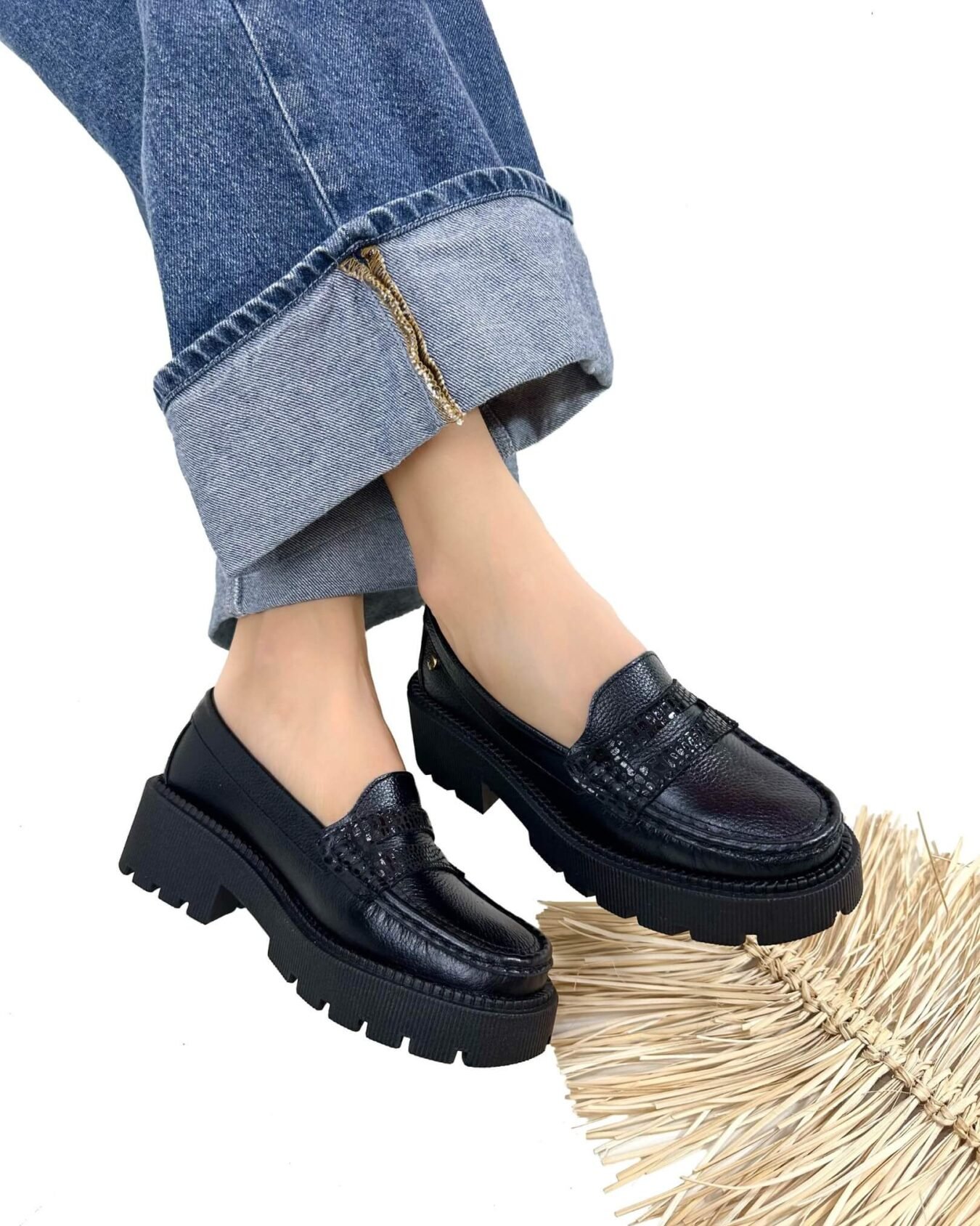 Mocasin Retro Antifaz Negro