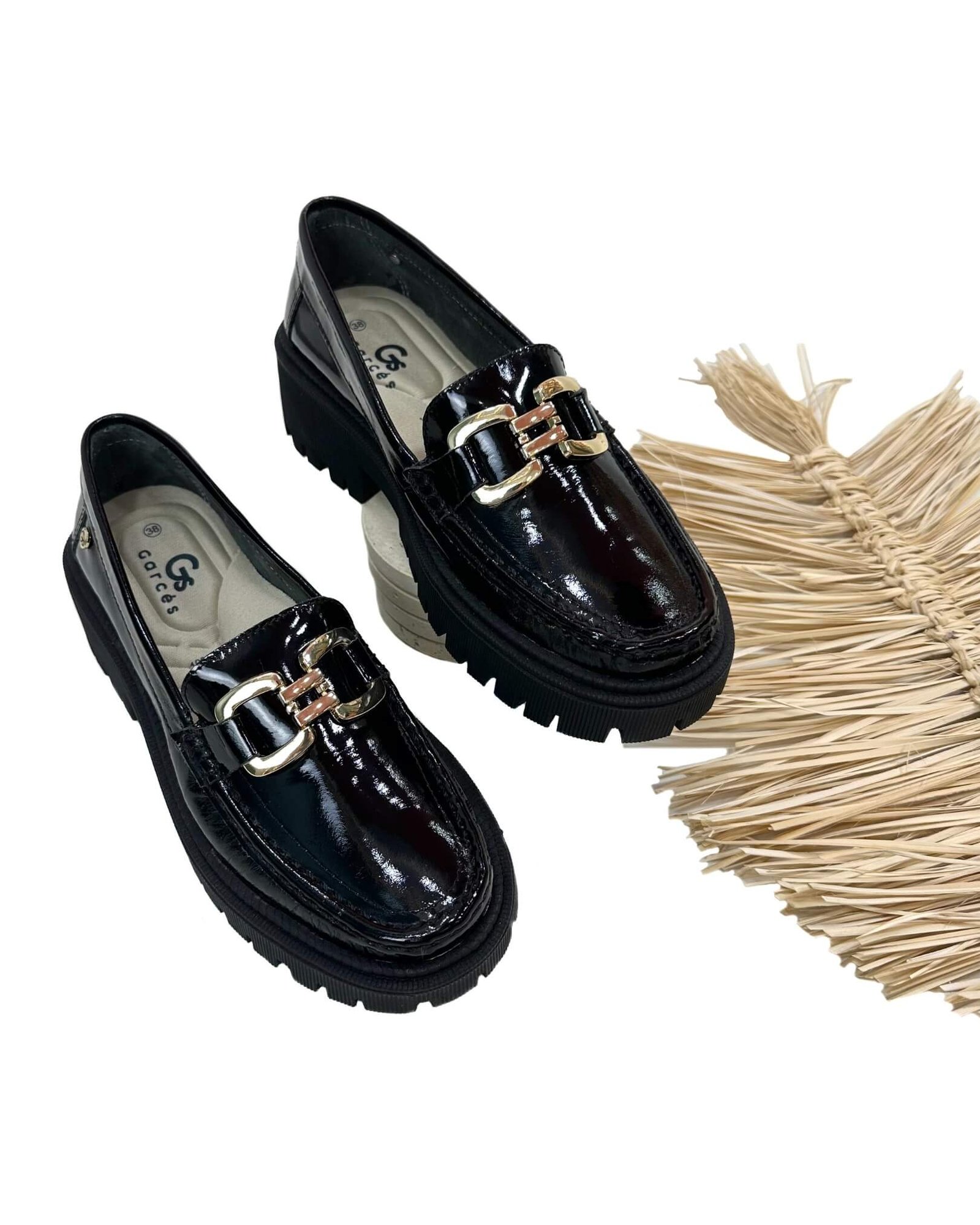Mocasin Retro Charol Negro - Image 2