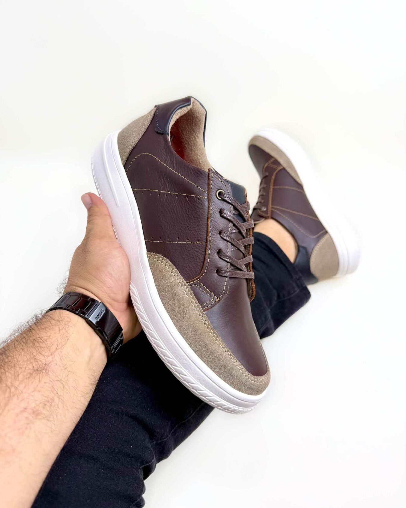 DEPORTIVO HOMBRE COÑAC X NEGRO 3065