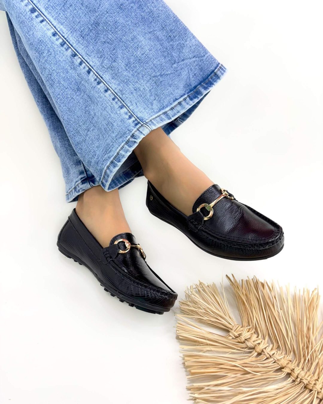 Mocasin Lolita Amatista Negro