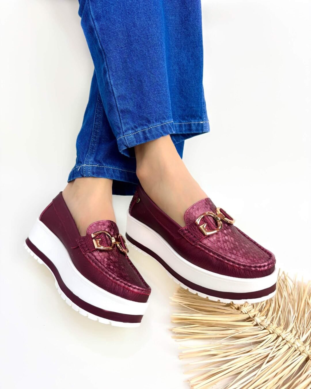 Mocasin Grecia Vinotinto