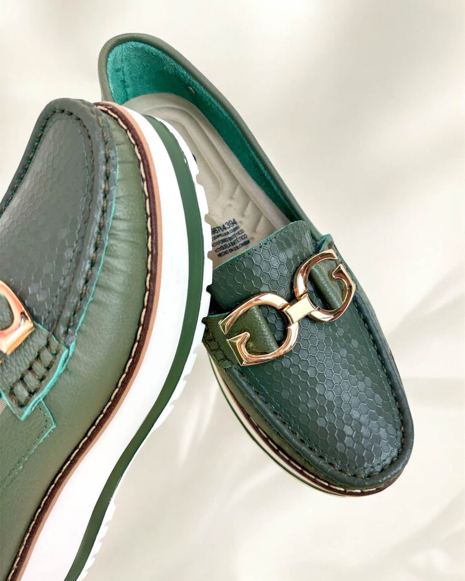 Mocasin Grecia Verde Aceituna - Image 3