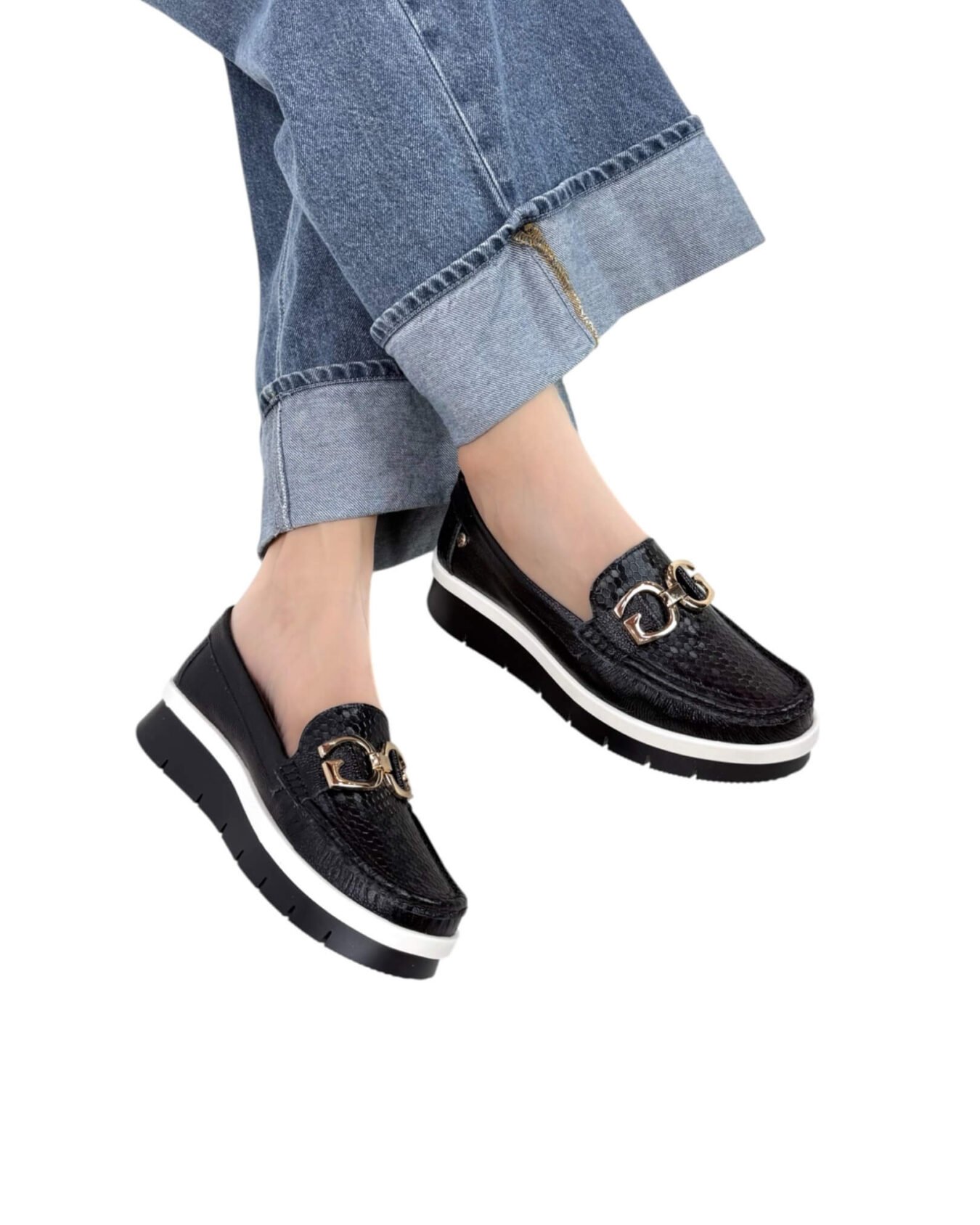 Mocasin Angie Negro