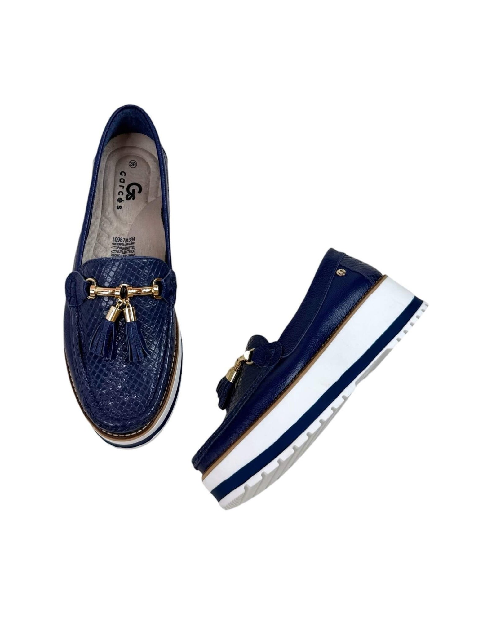 Mocasin Grecia Azul Oscuro - Image 2