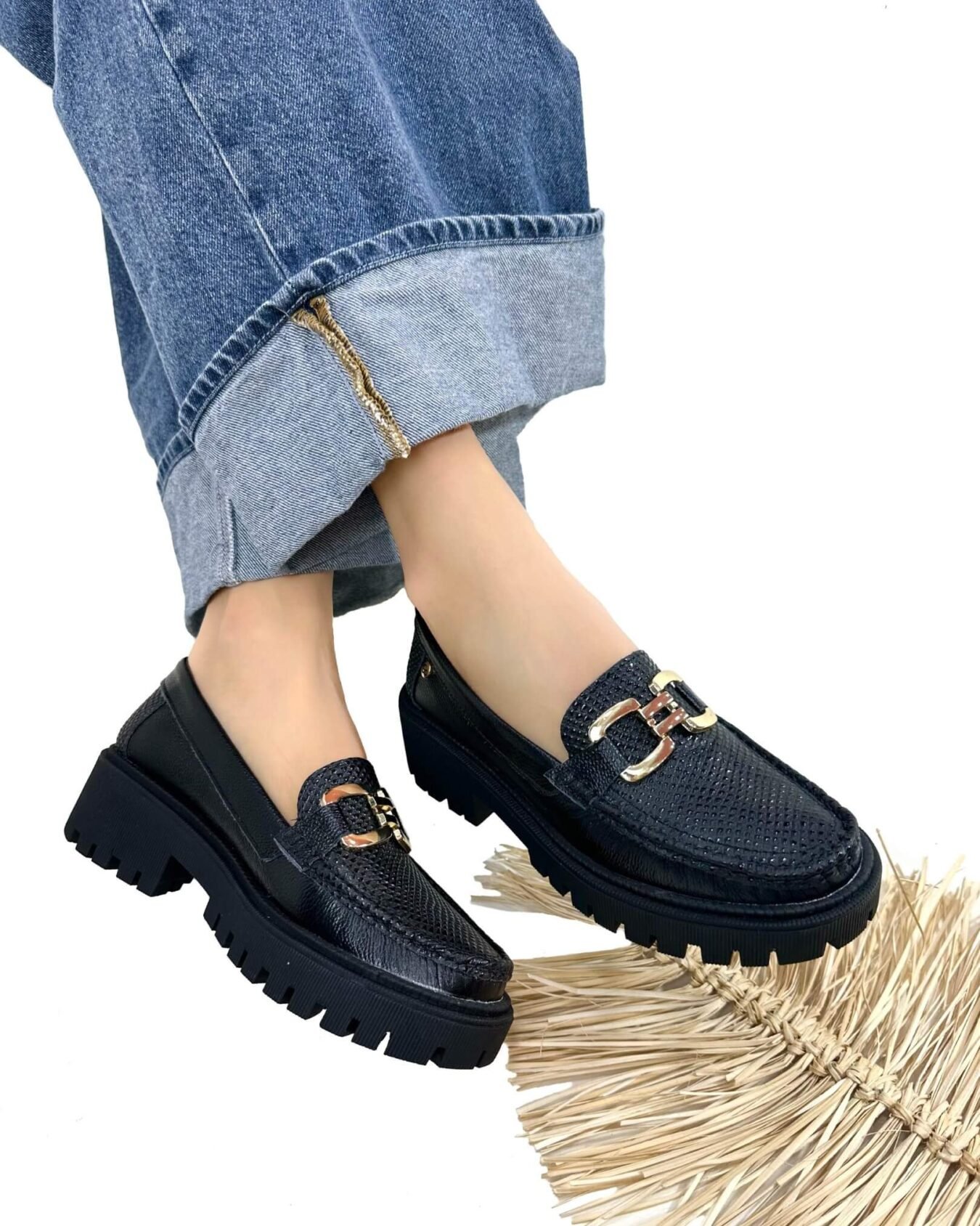 Mocasin RETRO NEGRO 011