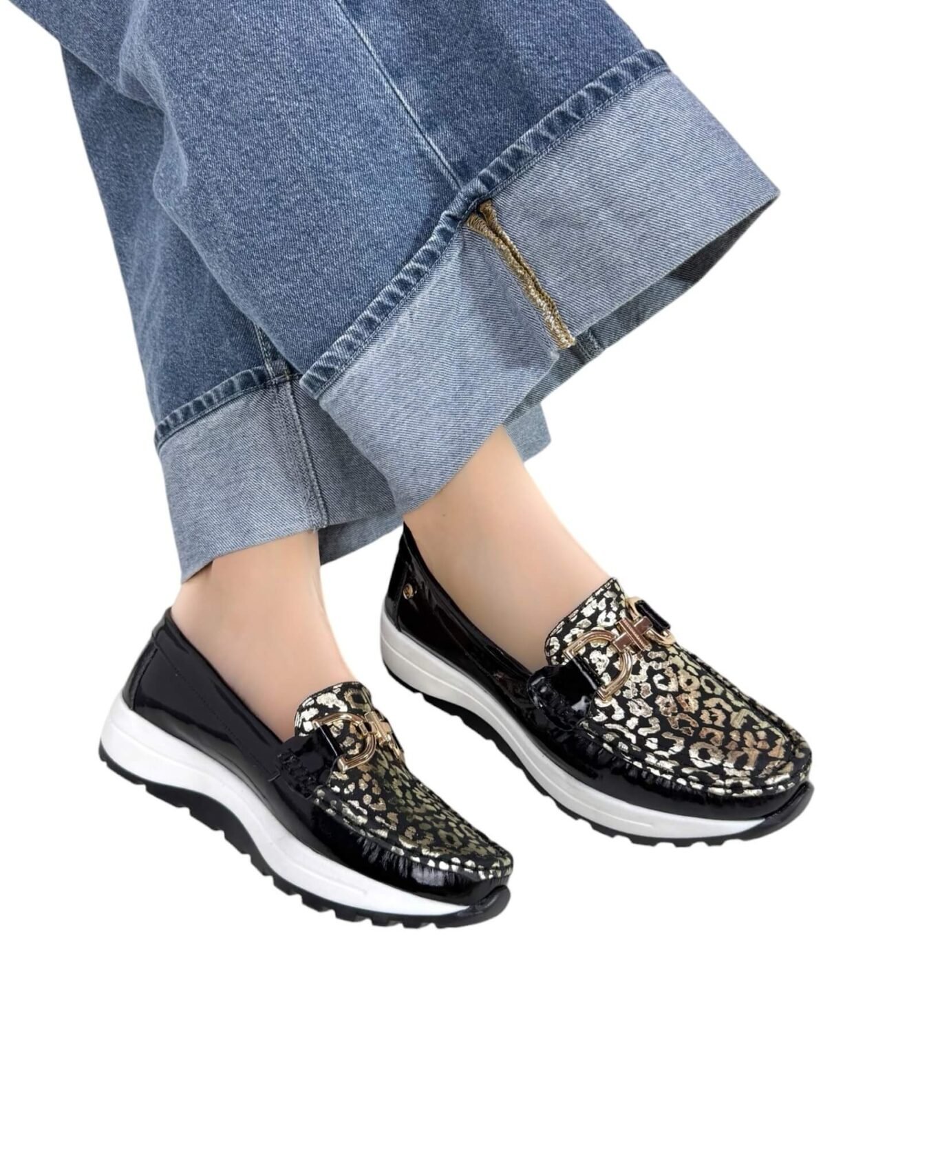 Mocasin Antonella Negro Charol Iris