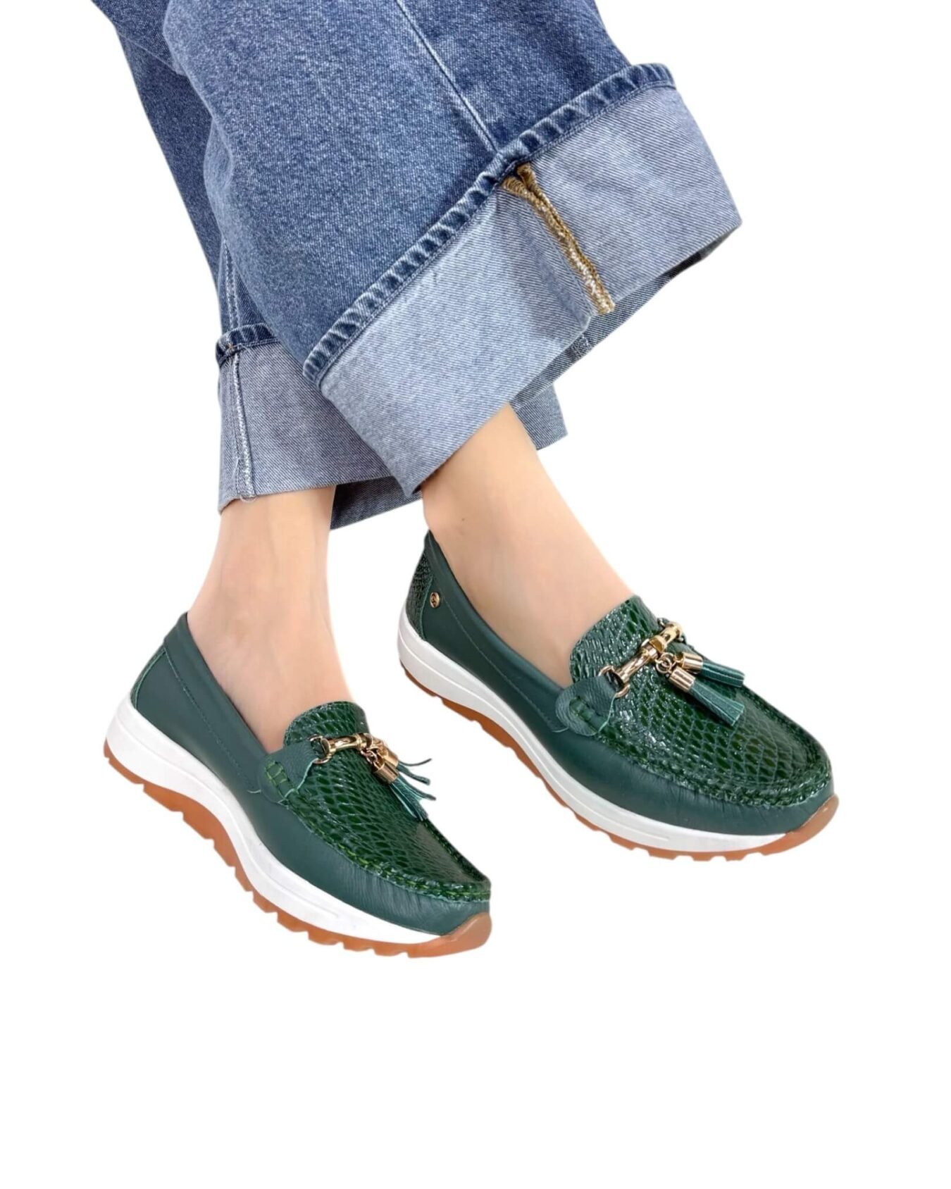 Mocasin Antonella Verde Pino