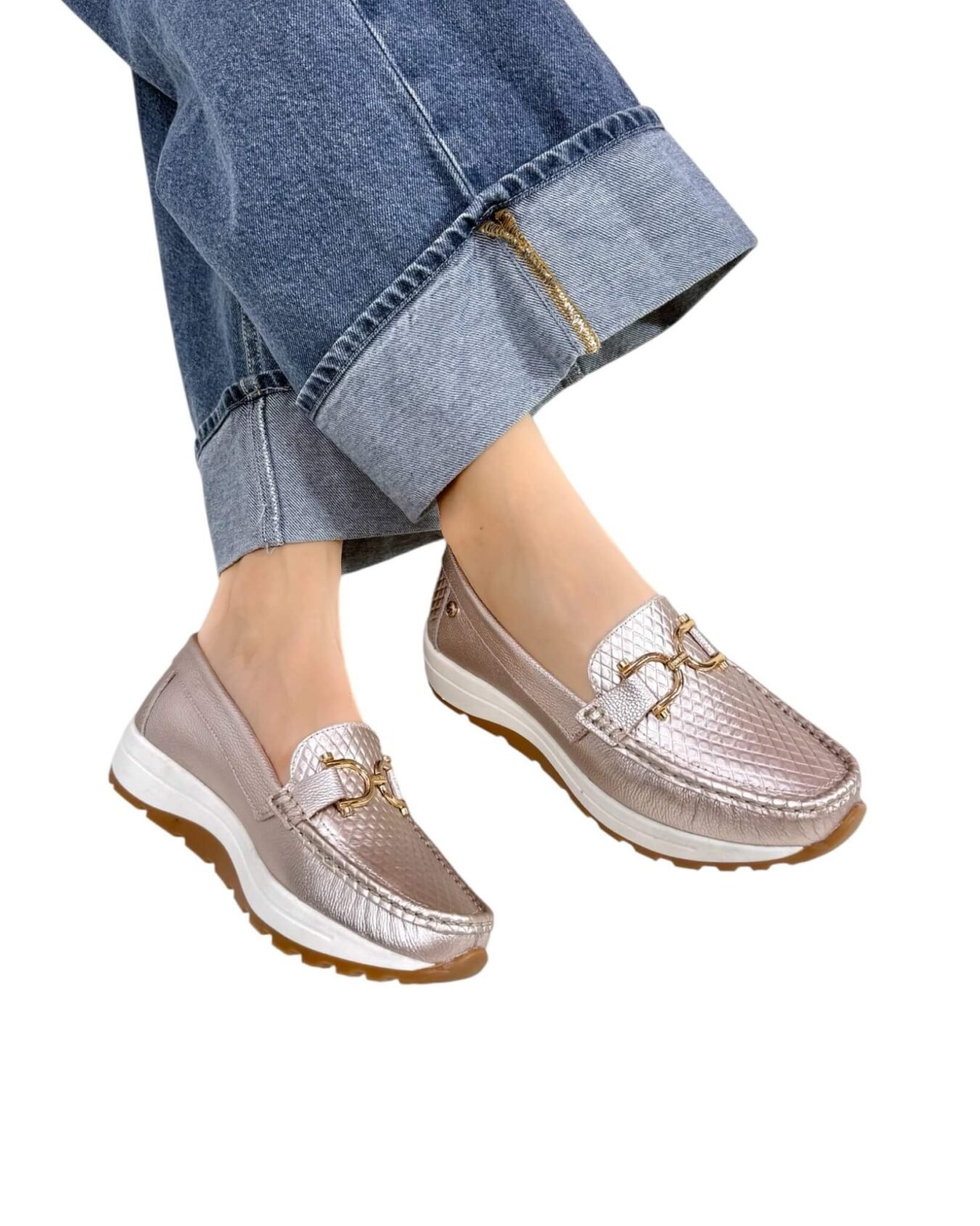 Mocasin Antonella Oro Rosa