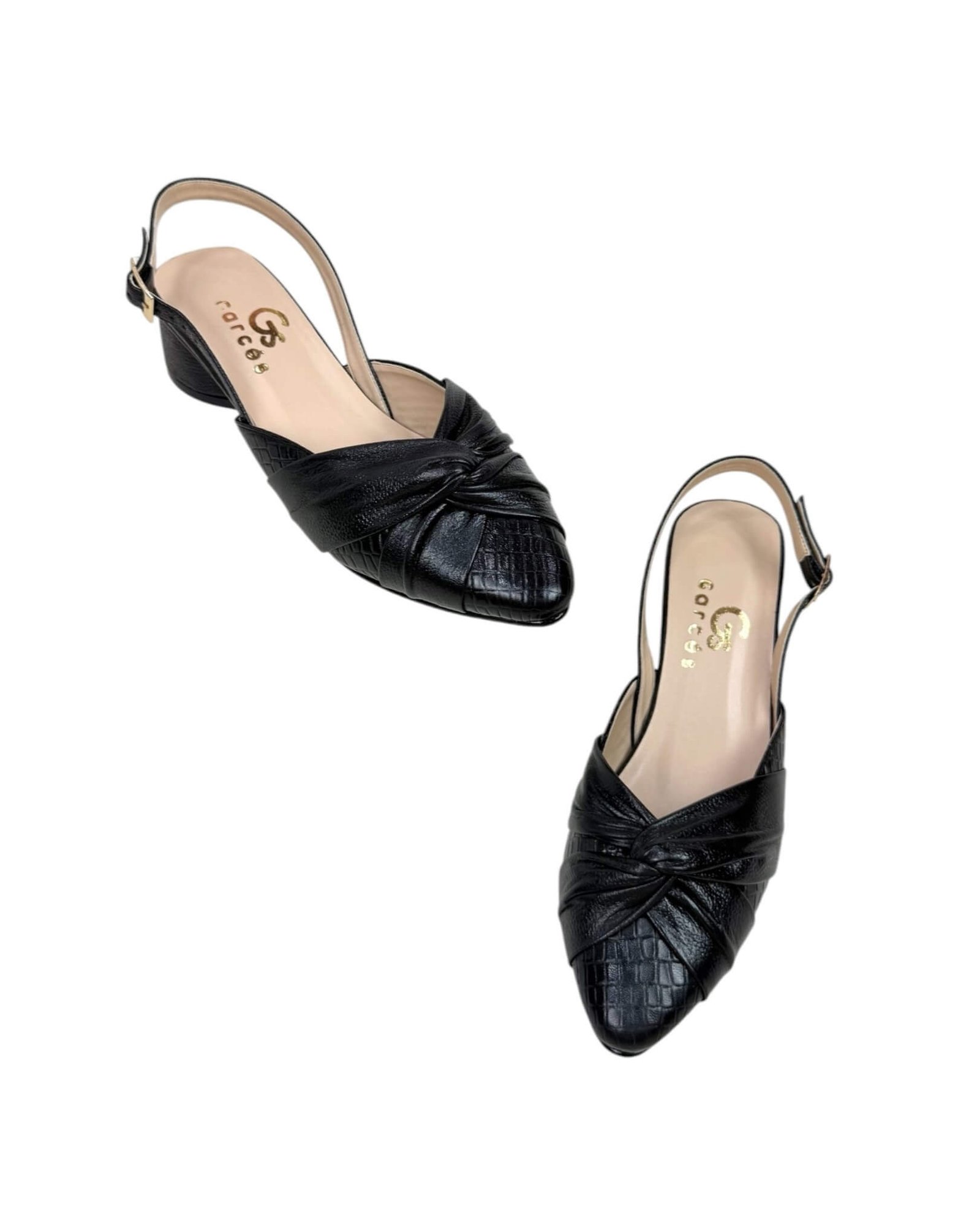Tacón Maia Negro Croco - Image 4