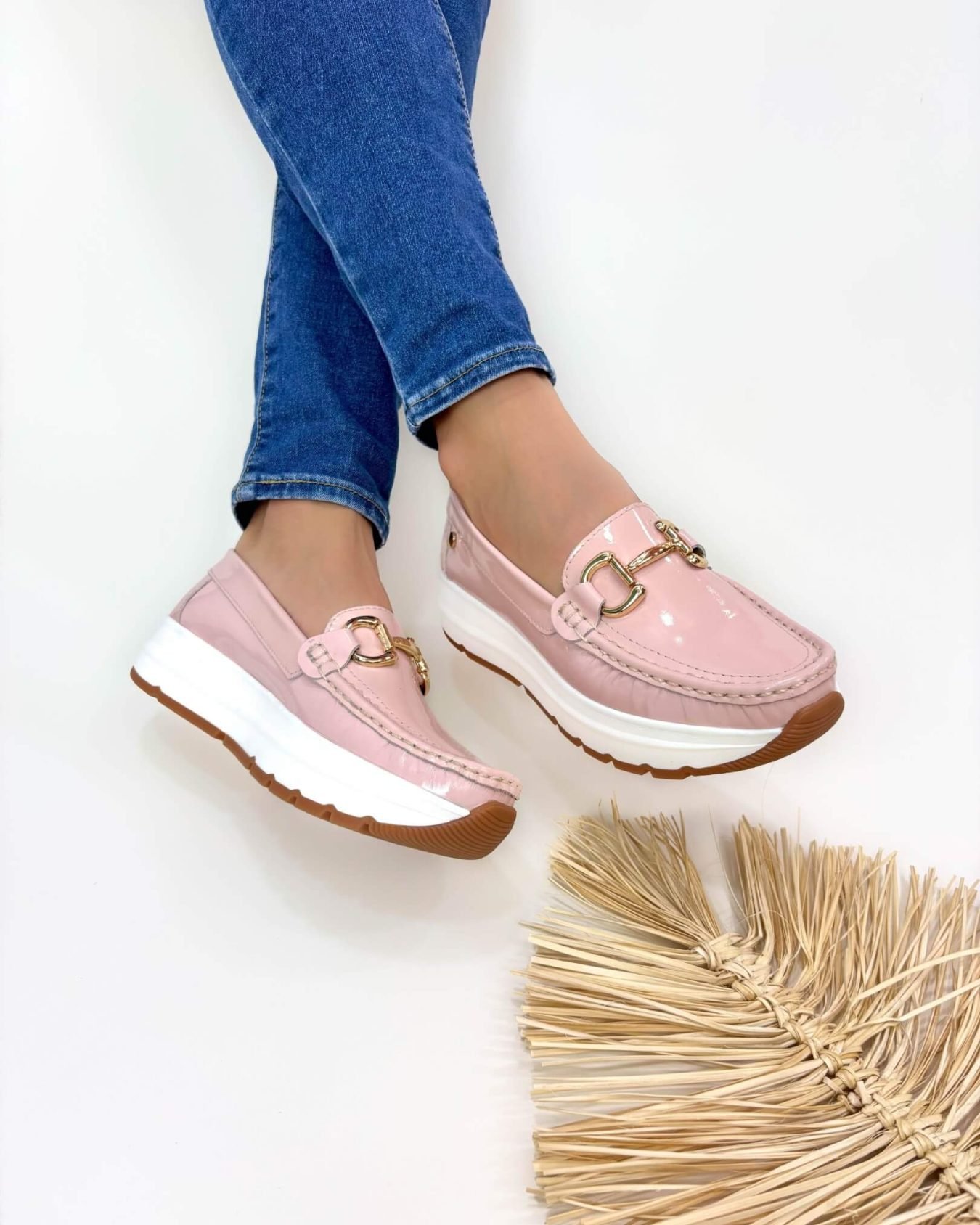 Mocasin Bianca Charol Nude