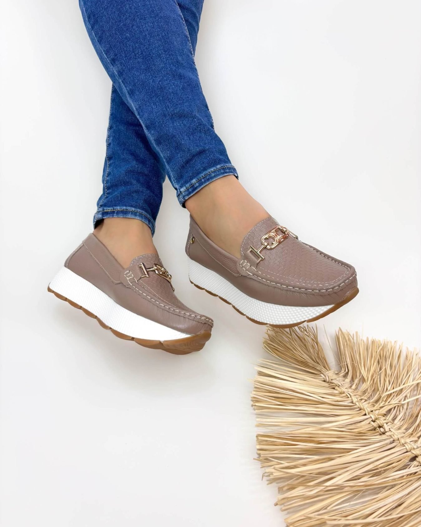Mocasin Verona Taupe