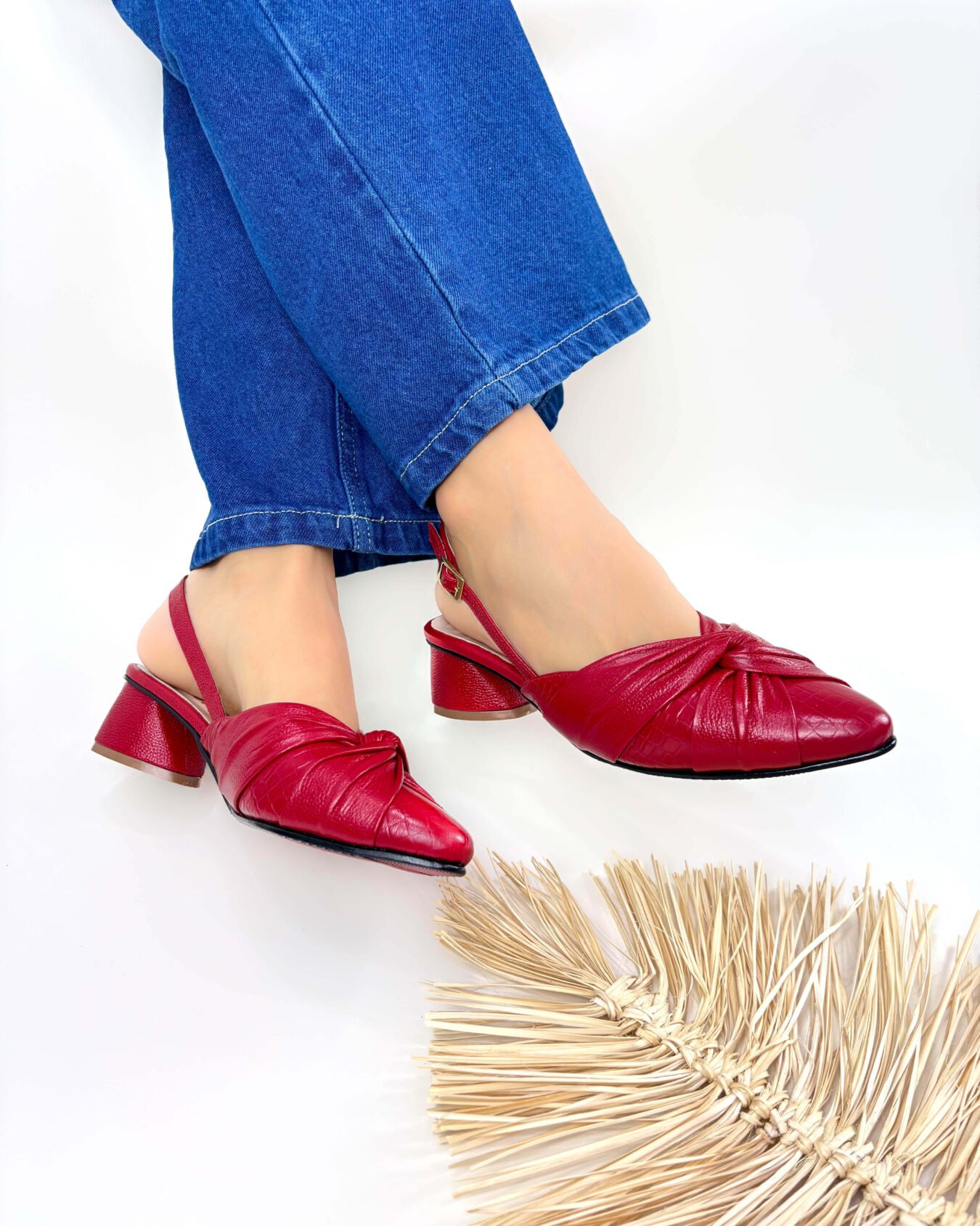 Tacón Maia Rojo Croco