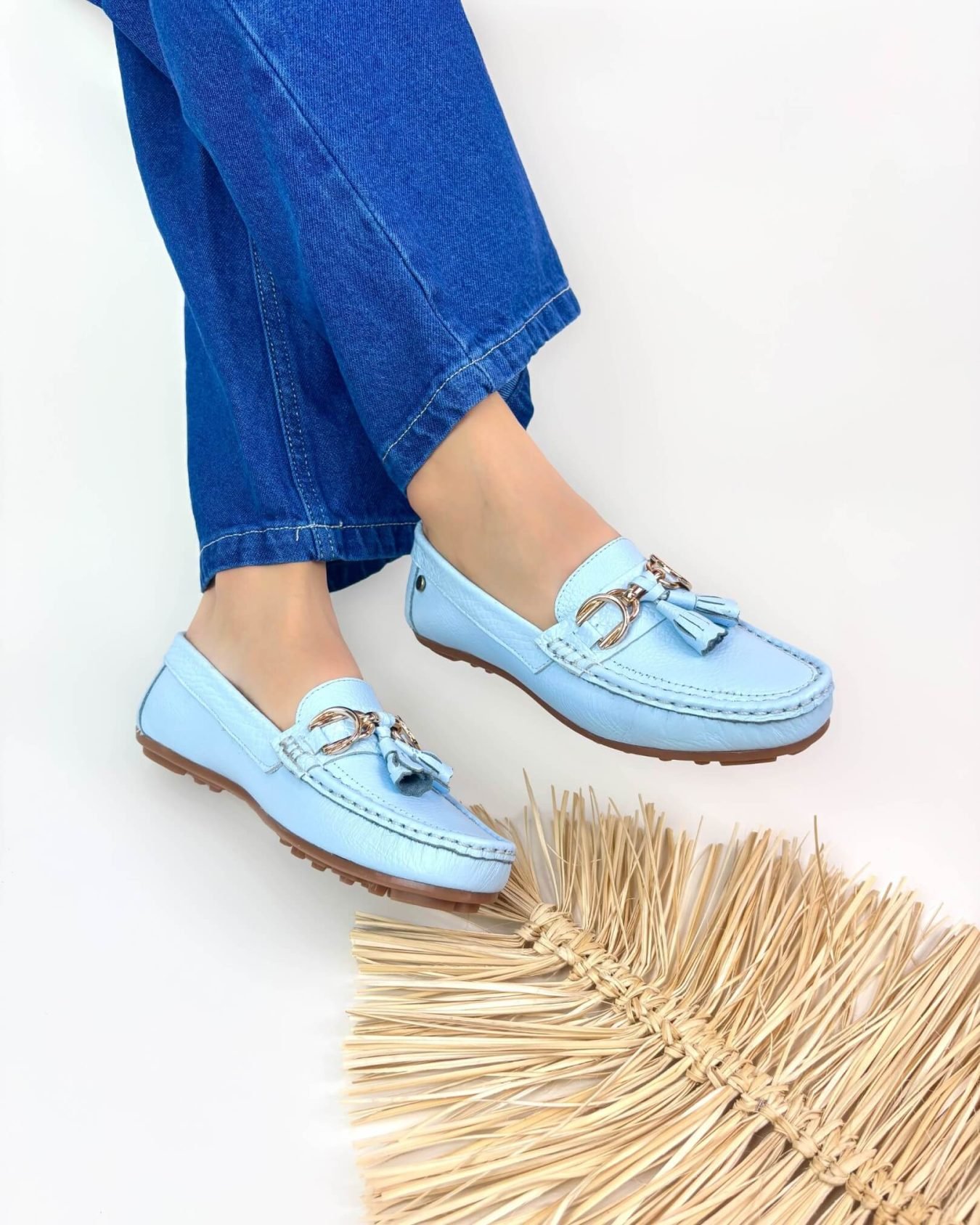 Mocasin Lolita Perla Celeste