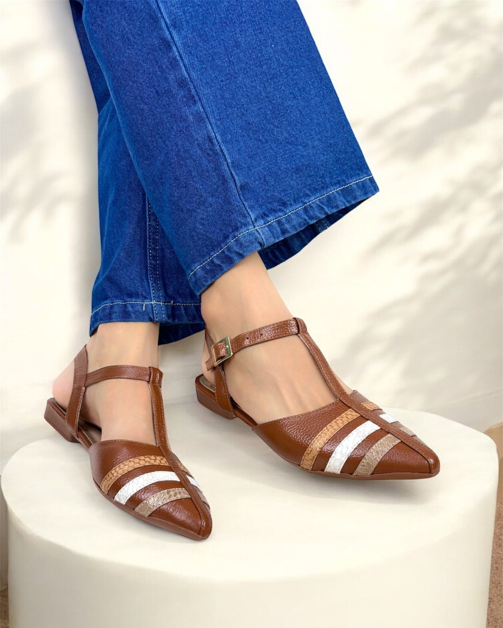 Baleta Violetta Miel Combinada