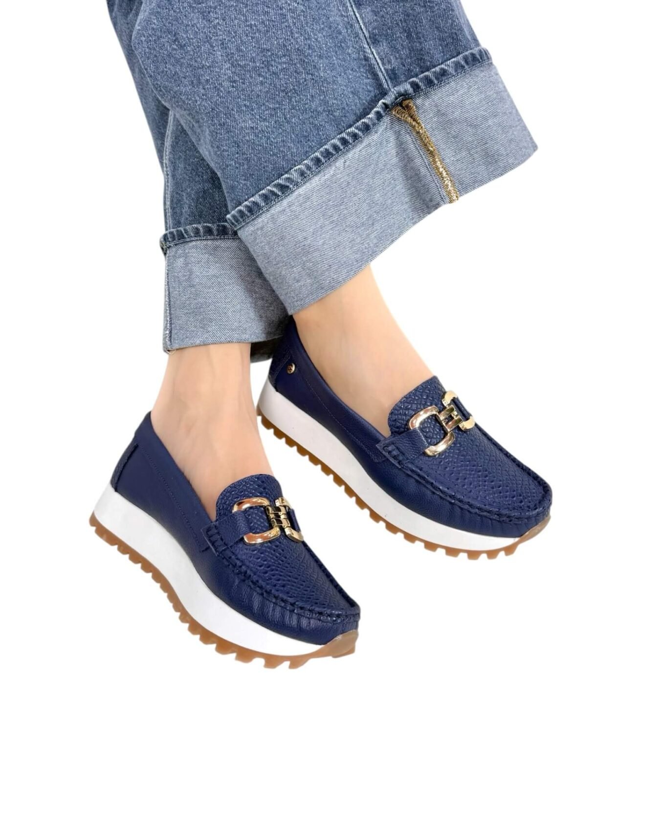Mocasin Camila Azul