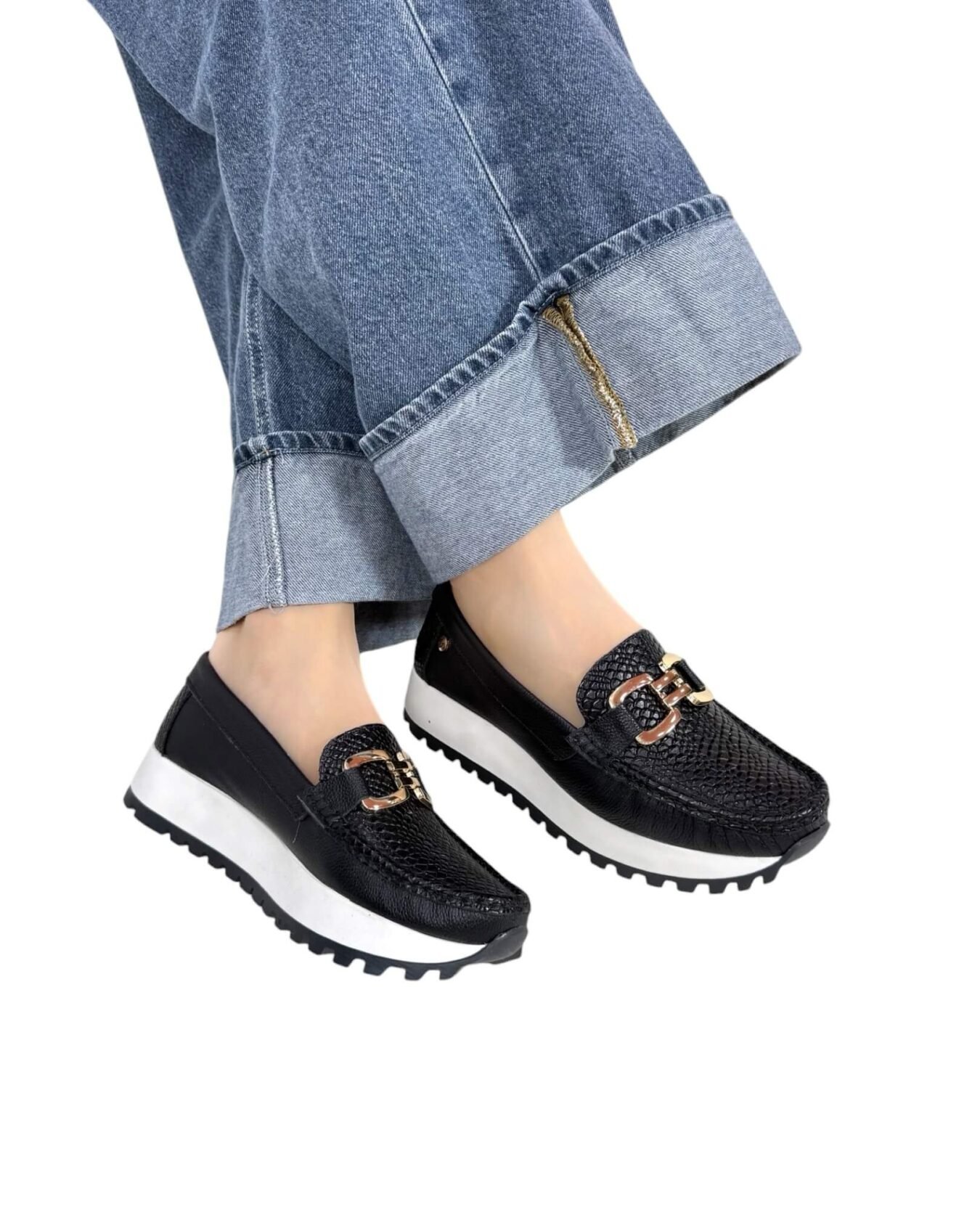 Mocasin Camila Negro