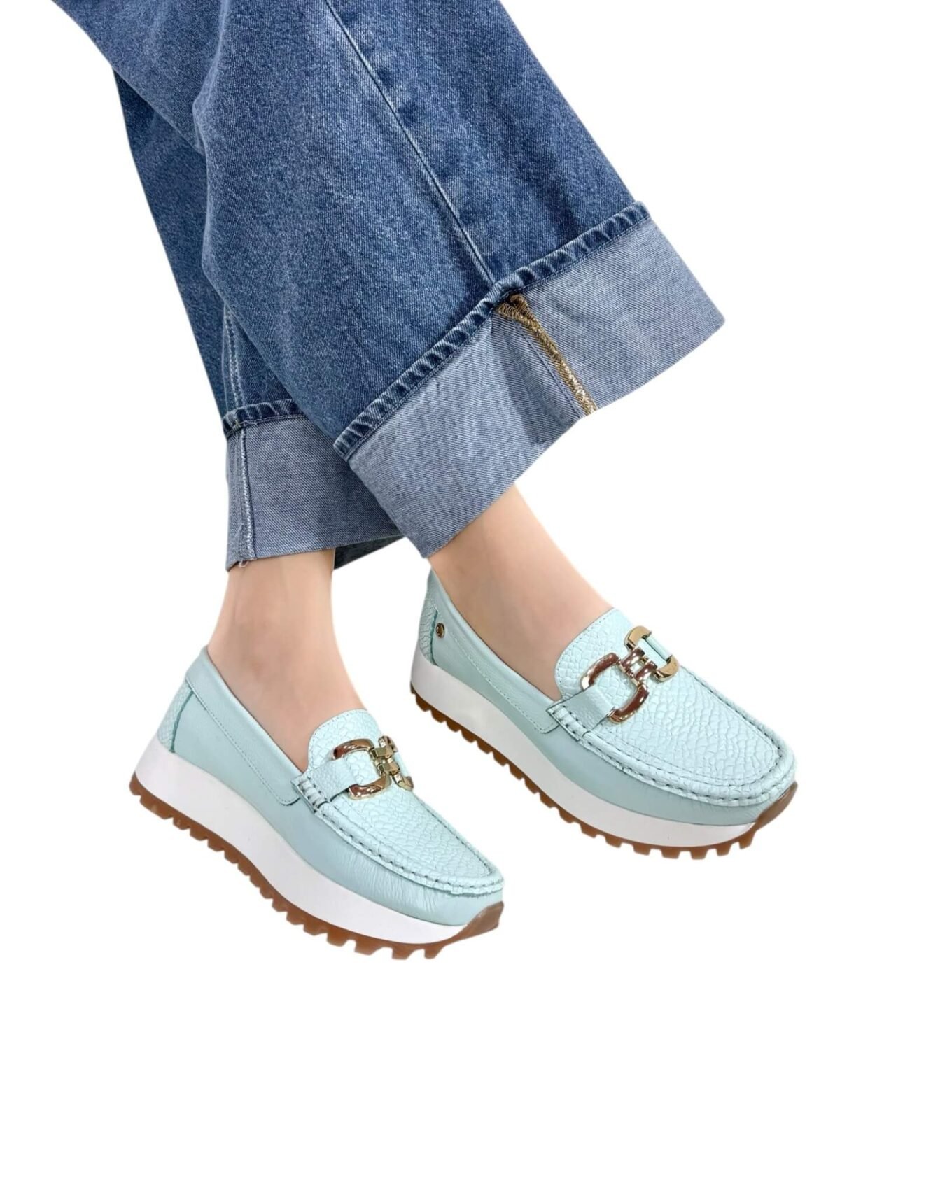 Mocasin Camila Verde menta