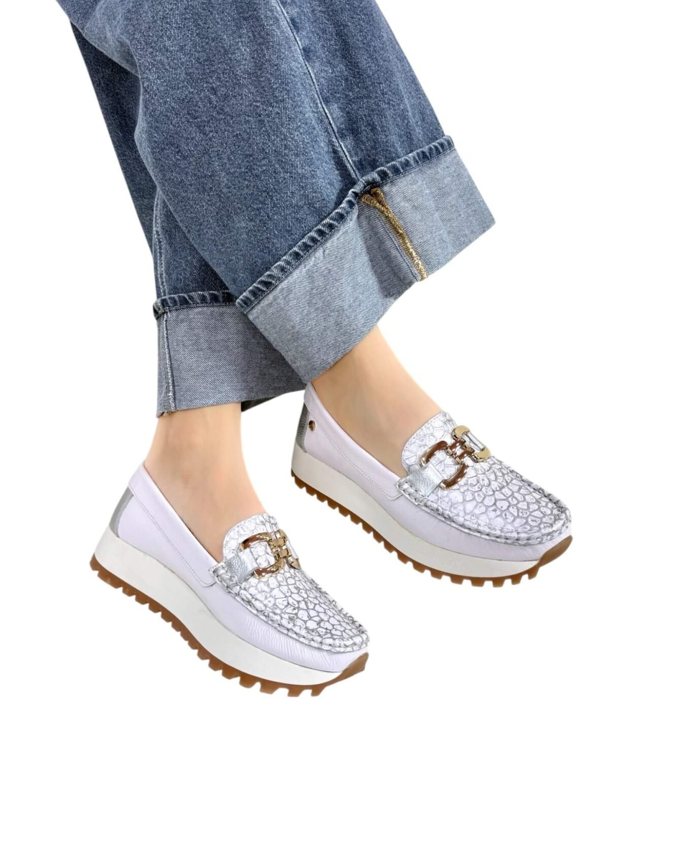 Mocasin Camila Talco Plata