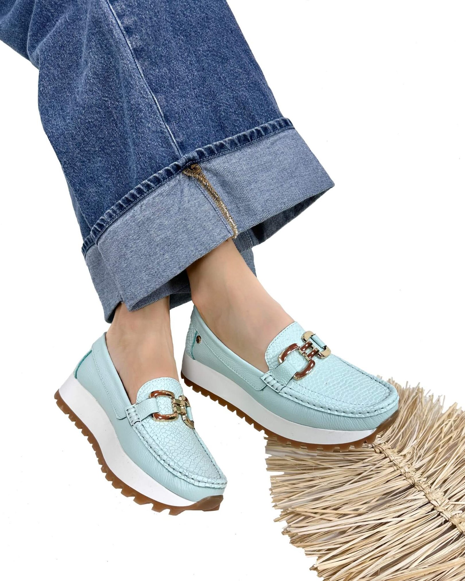 Mocasin Camila Verde menta