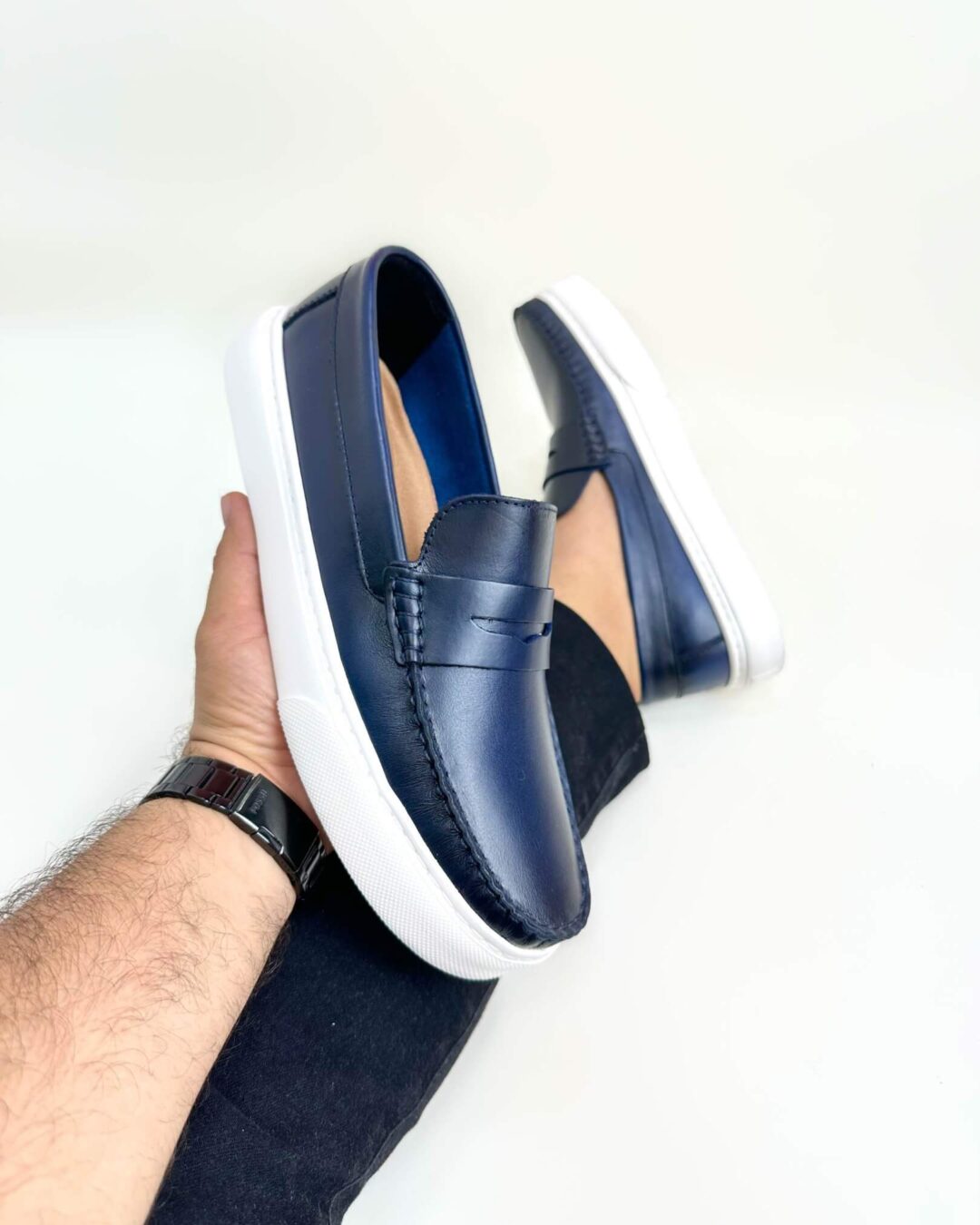 Mocasin Hombre Monaco Azul