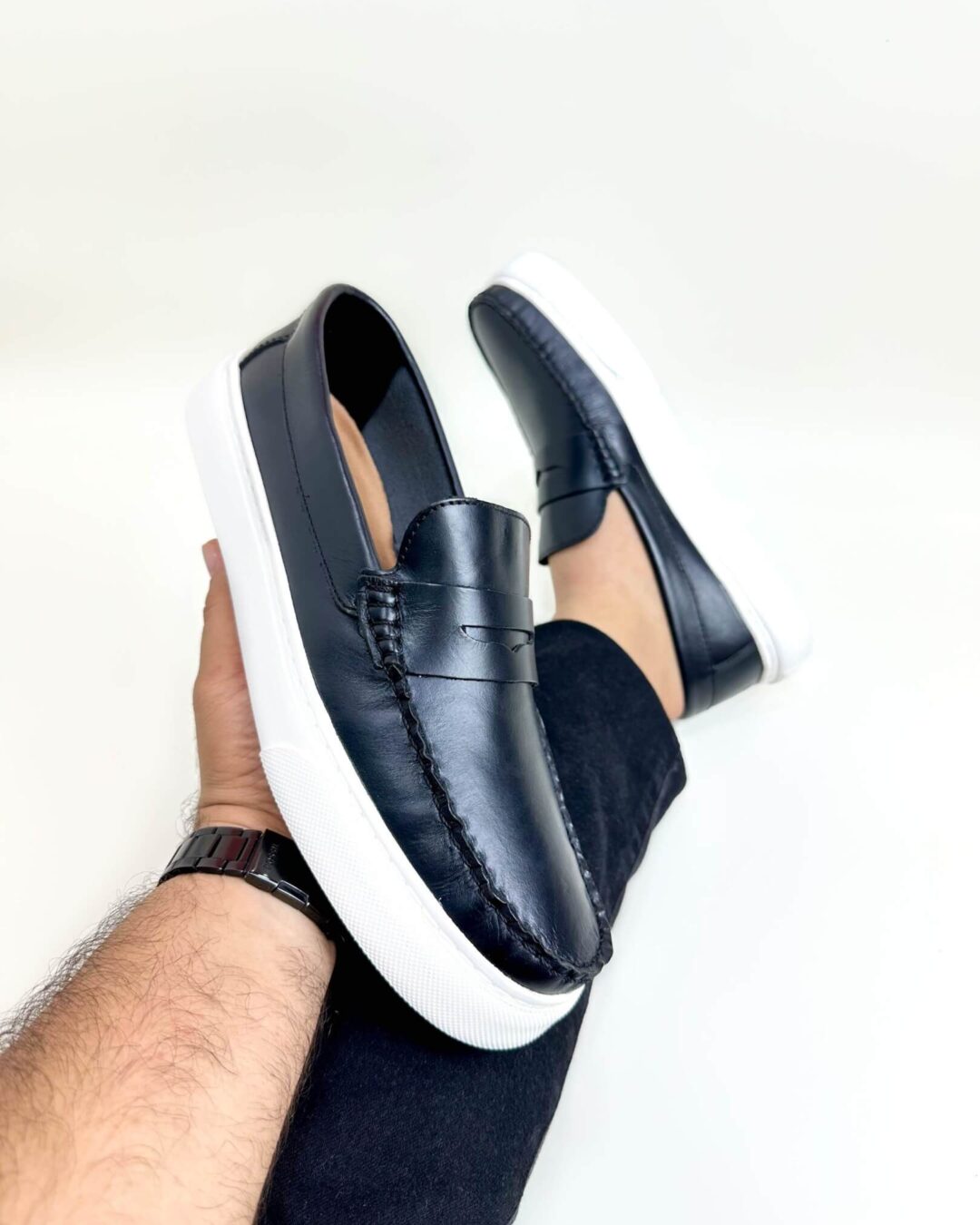 Mocasin Hombre Monaco Negro