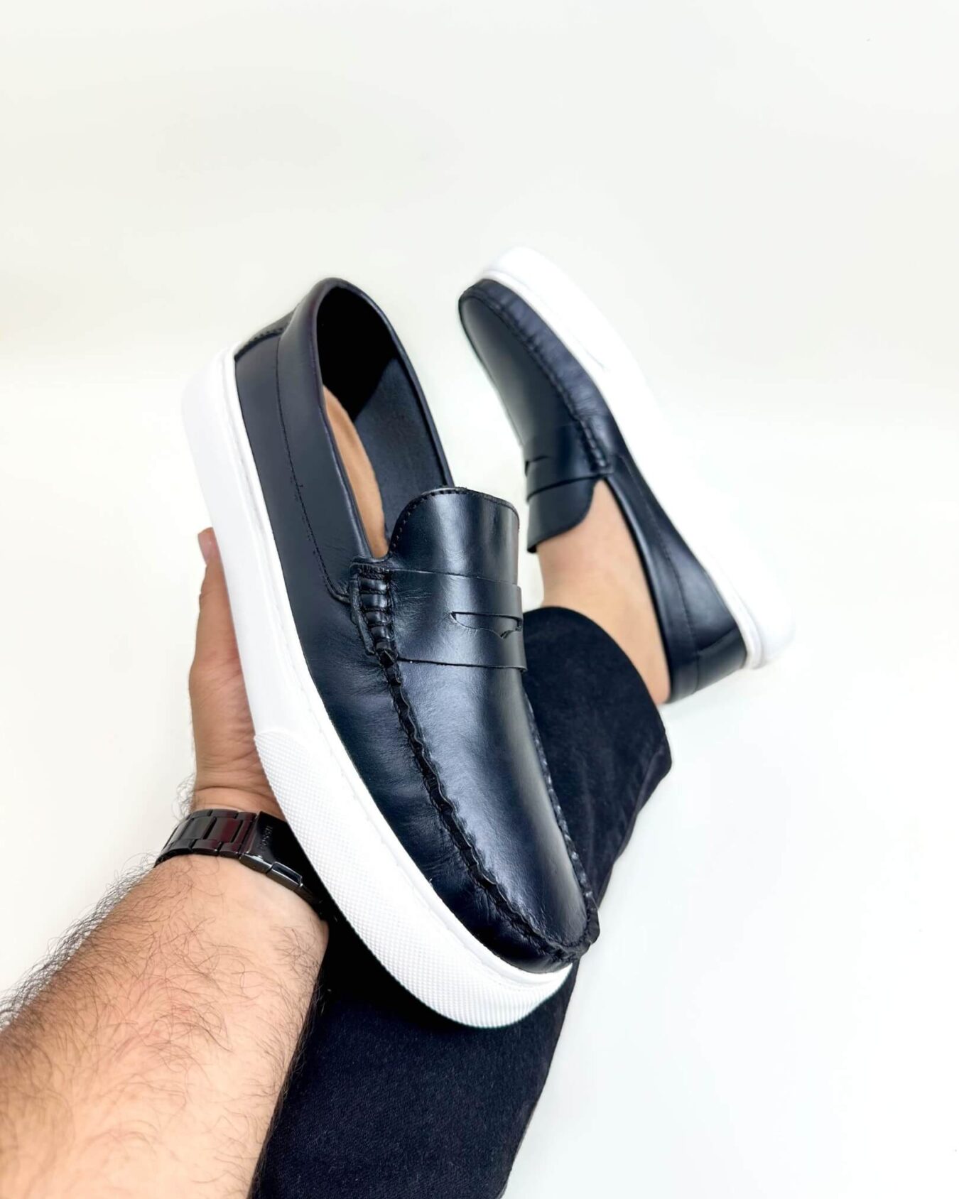 Mocasin Hombre Monaco Negro
