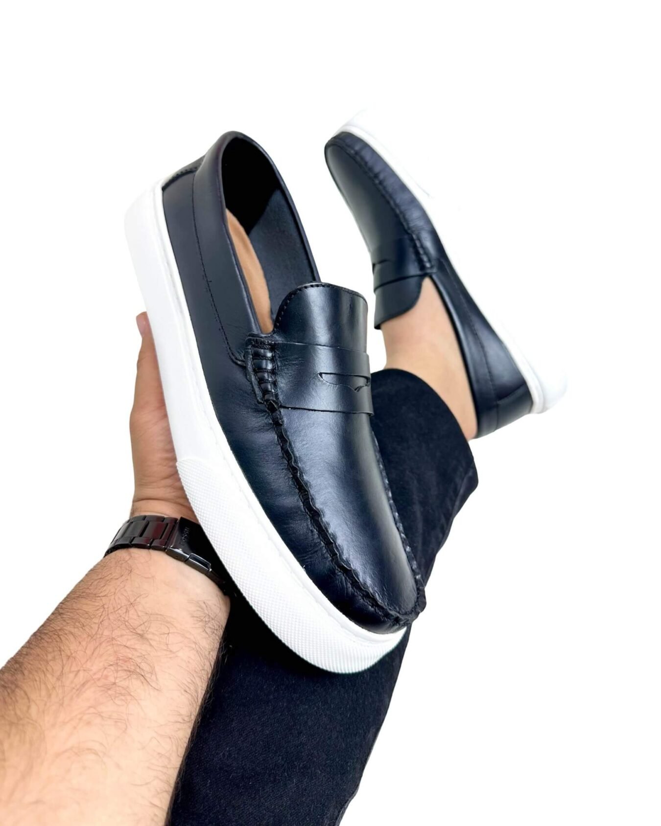 Mocasin Hombre Monaco Negro