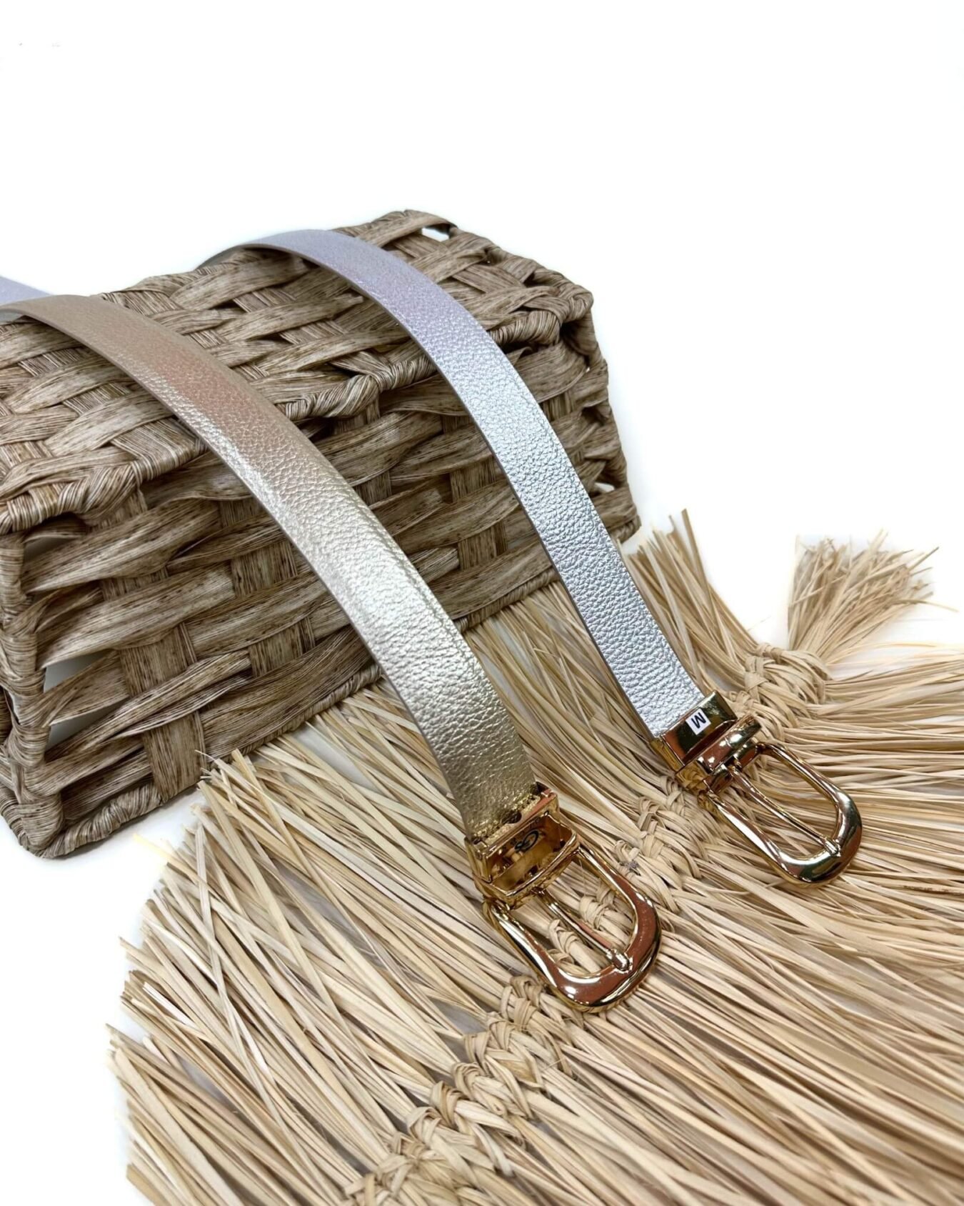 CORREA DAMA DOBLE FAZ PLATA DORADO