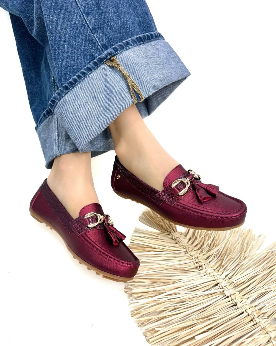 Mocasin Lolita Perla Vinotinto