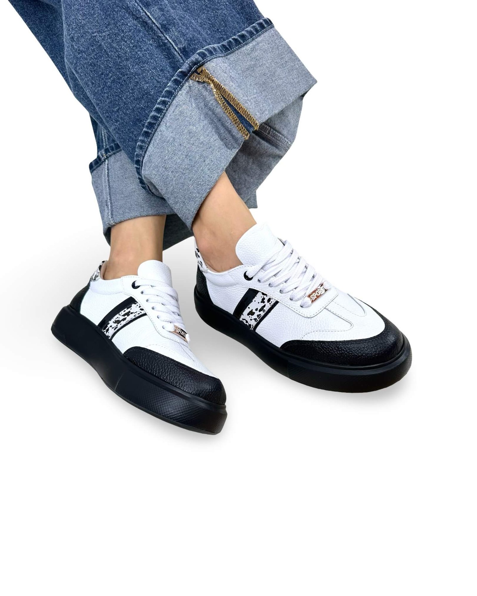 Deportivo Lola Blanco Negro