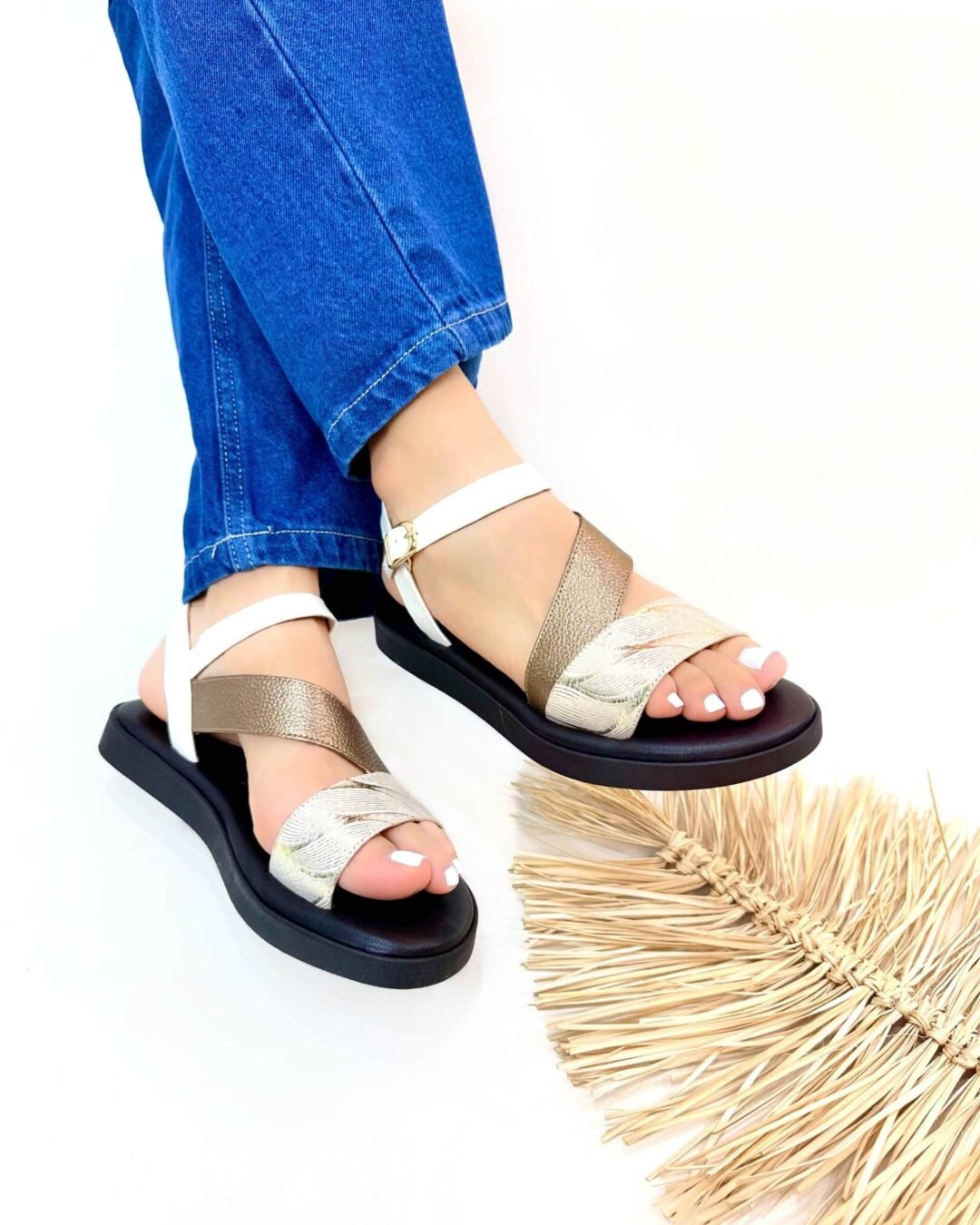 Sandalia Tepha Bronce Folia