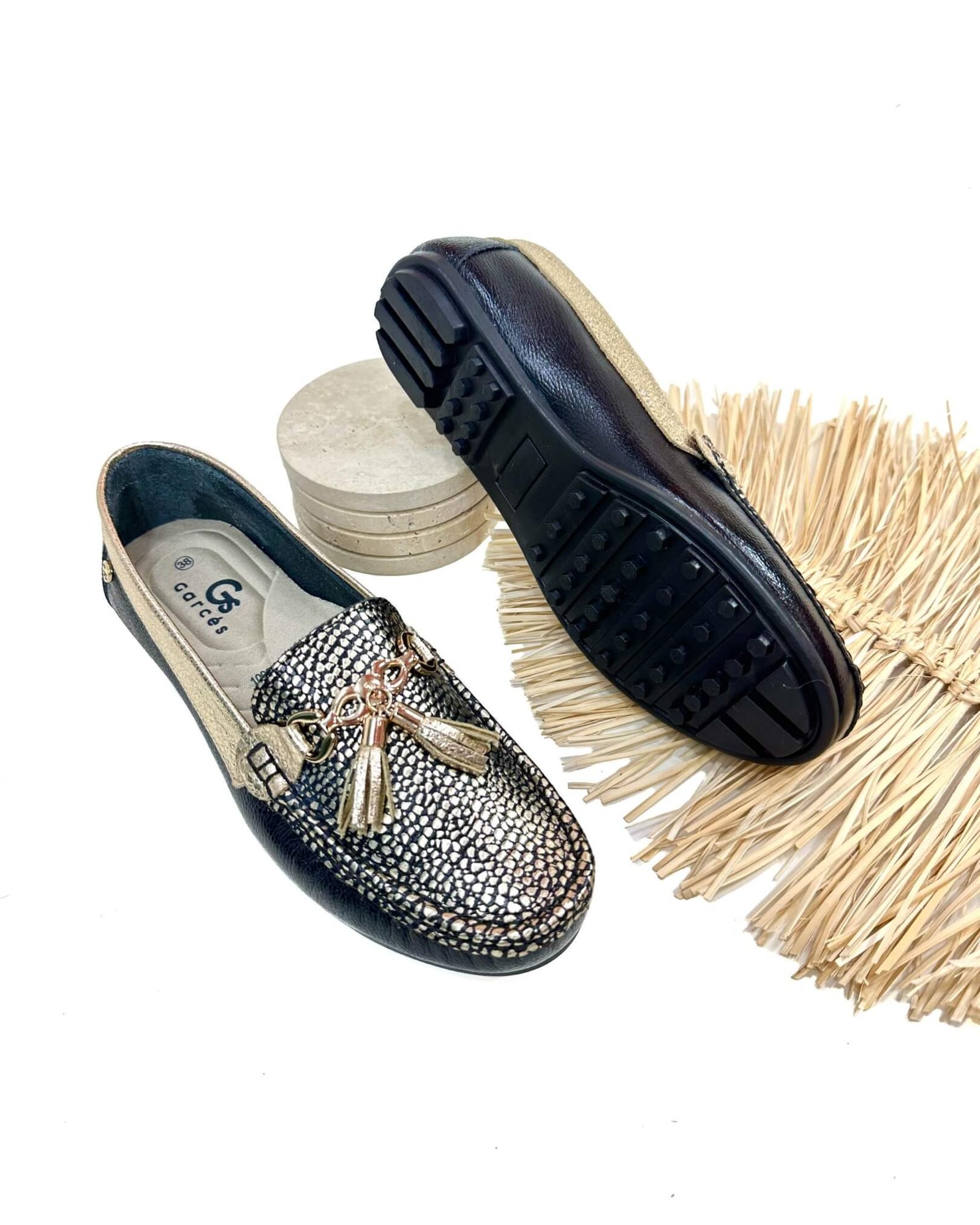 Mocasin Lolita Negro Folia Tamia - Image 4