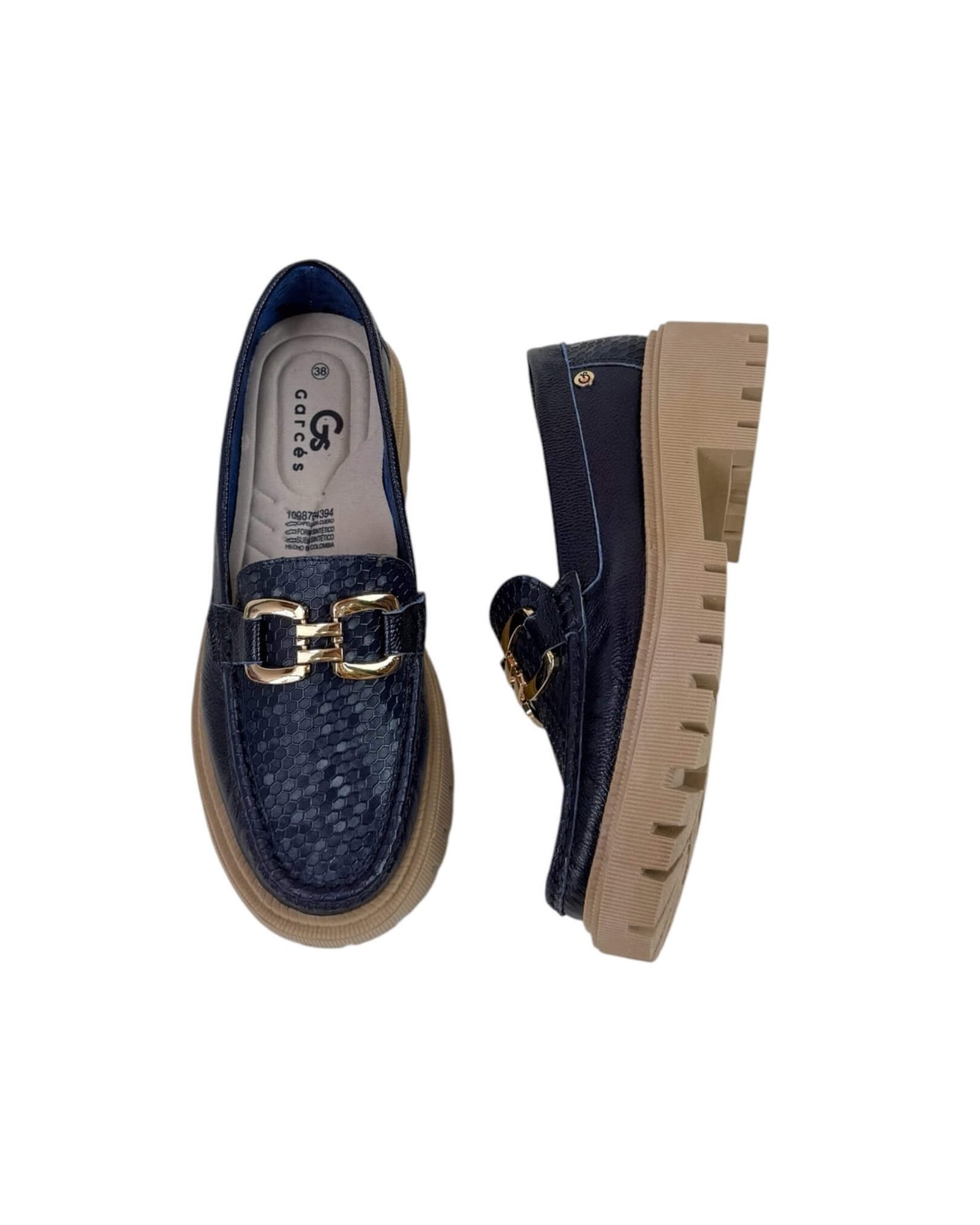 Mocasin Retro Azul Oscuro - Image 2