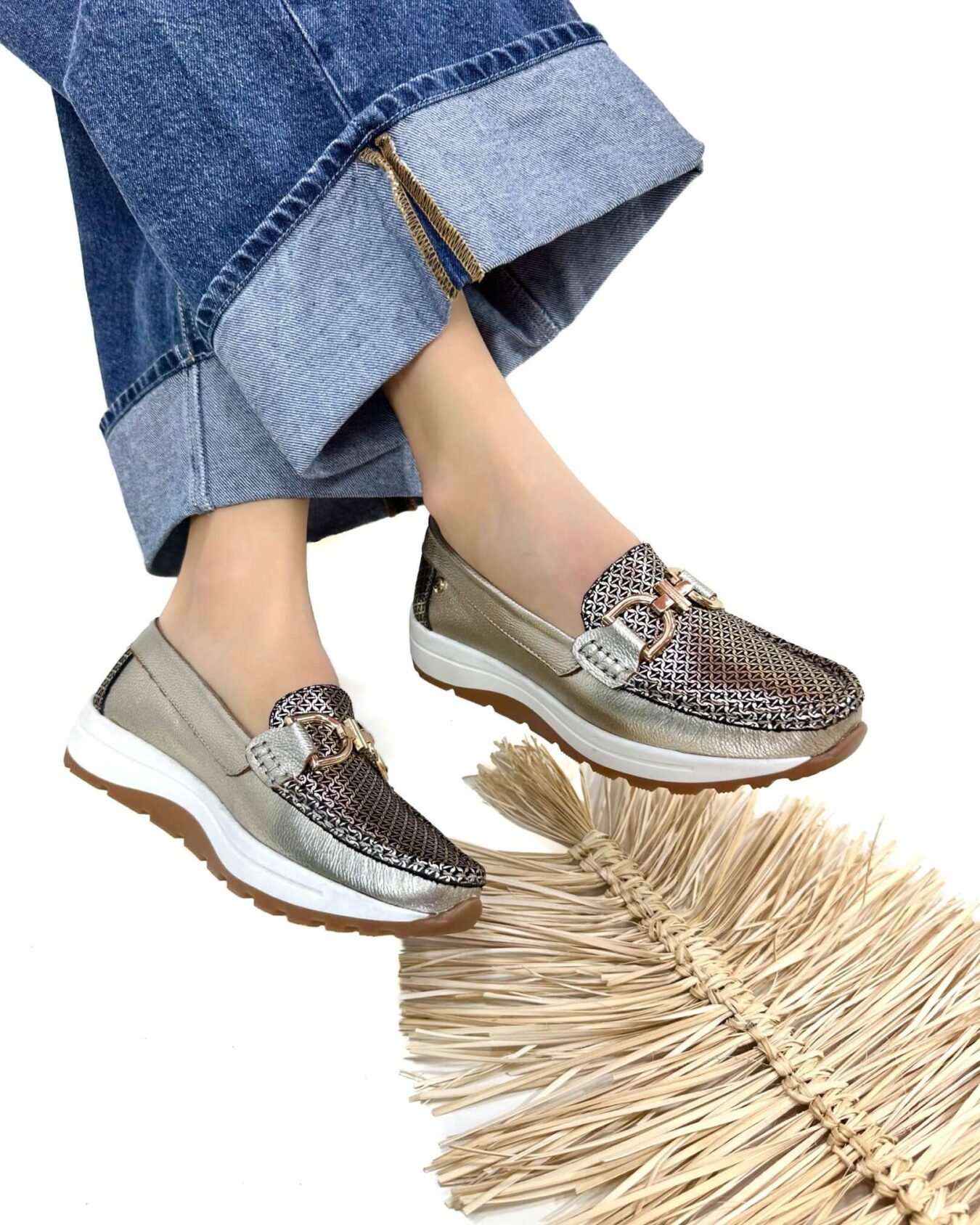 Mocasin Antonella Bronce