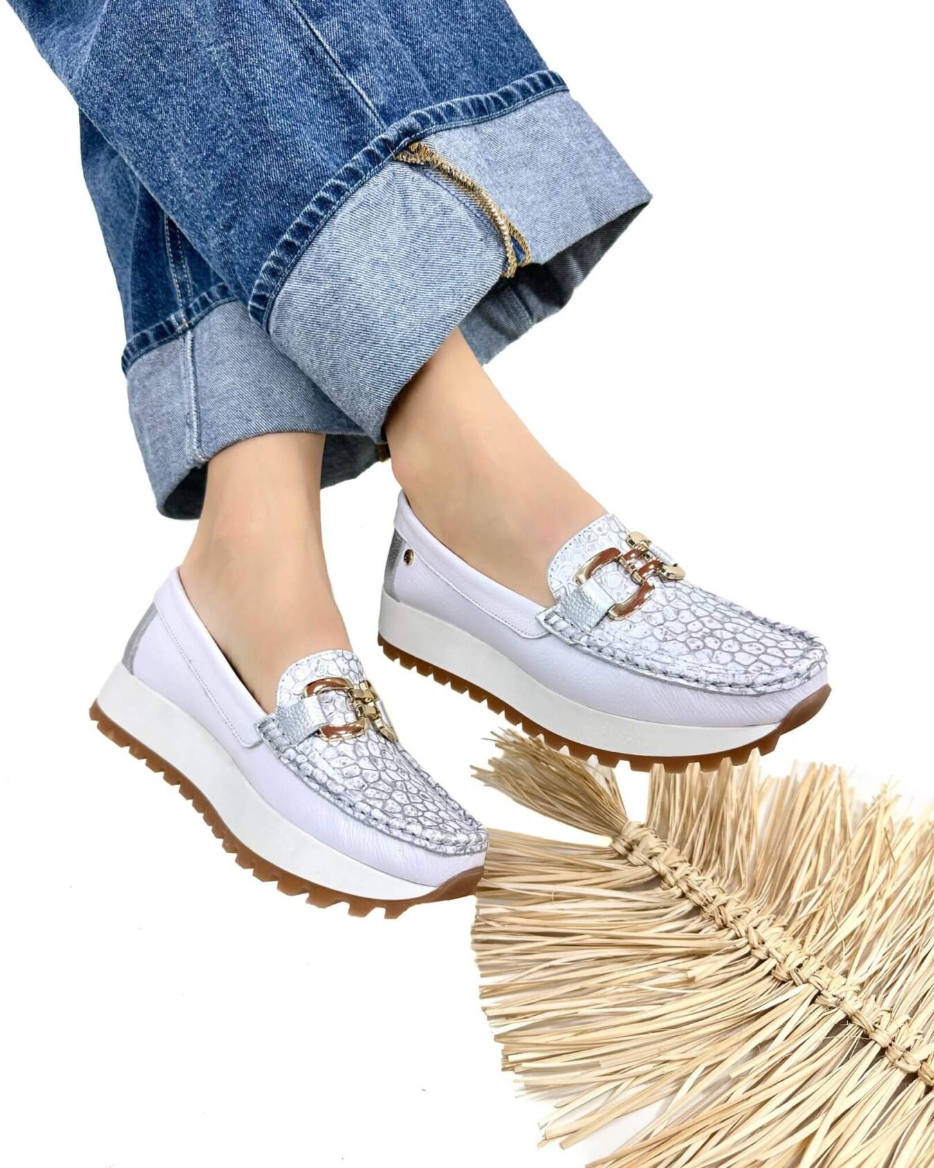 Mocasin Camila Talco Plata