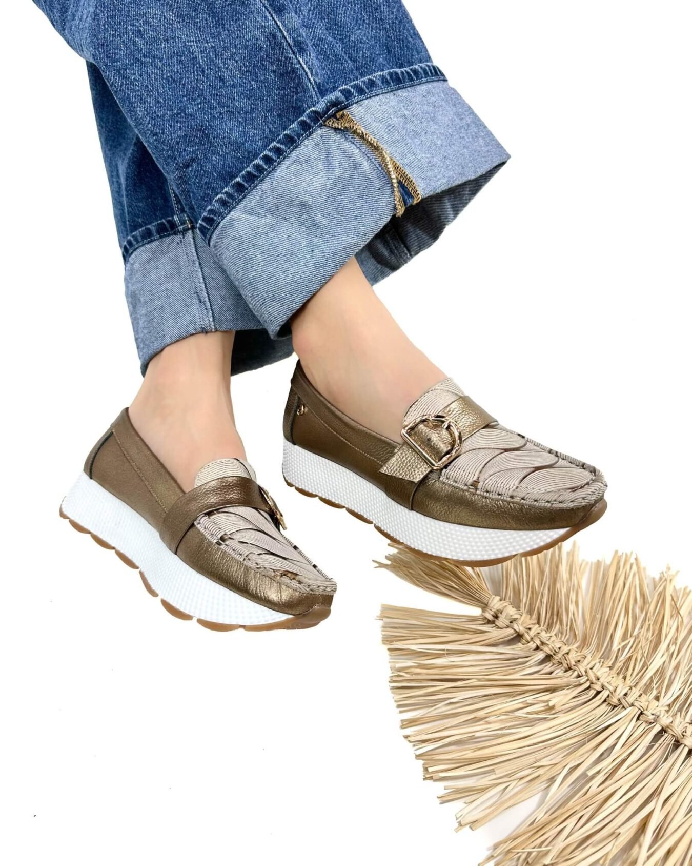 Mocasin Verona Bronce Correa