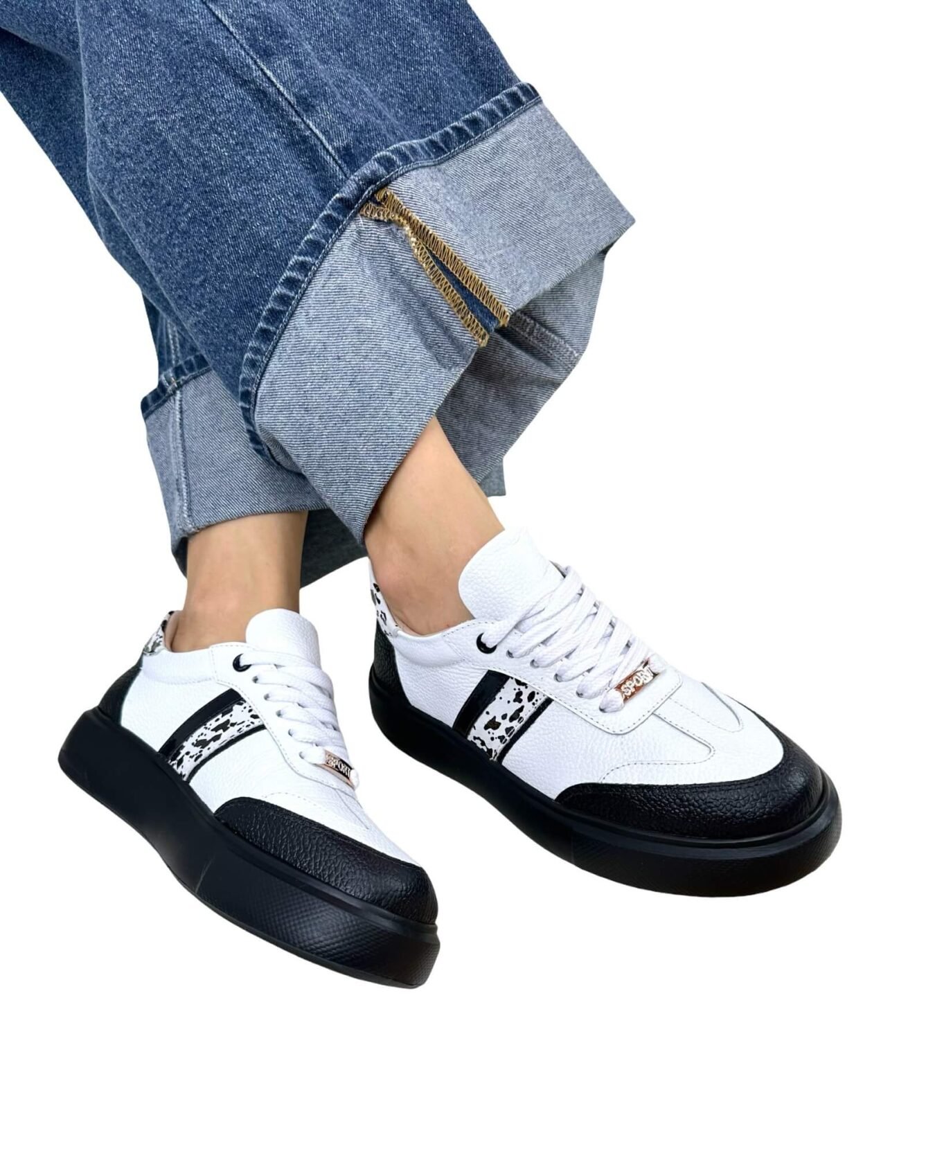 Deportivo Lola Blanco Negro