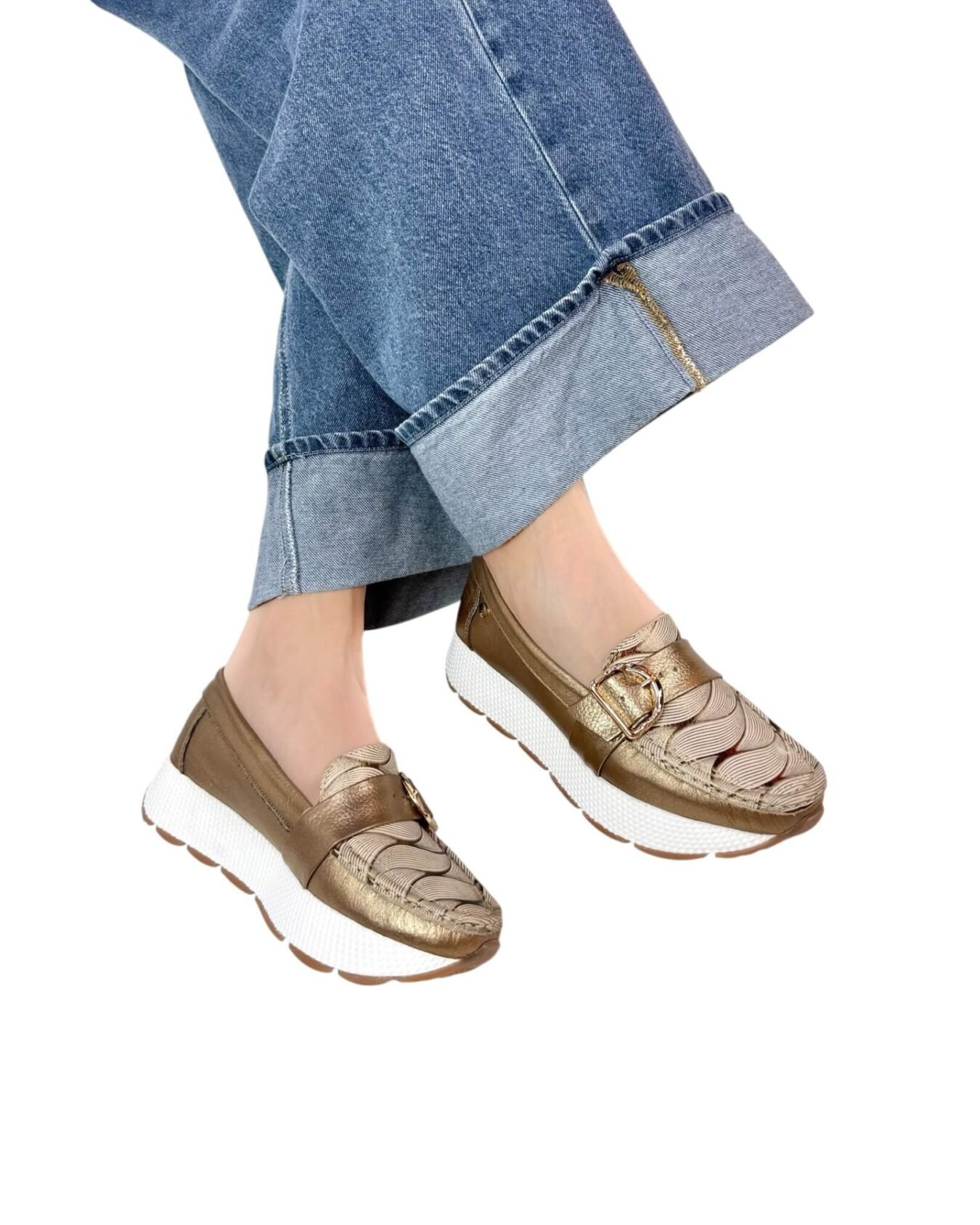 Mocasin Verona Bronce Correa