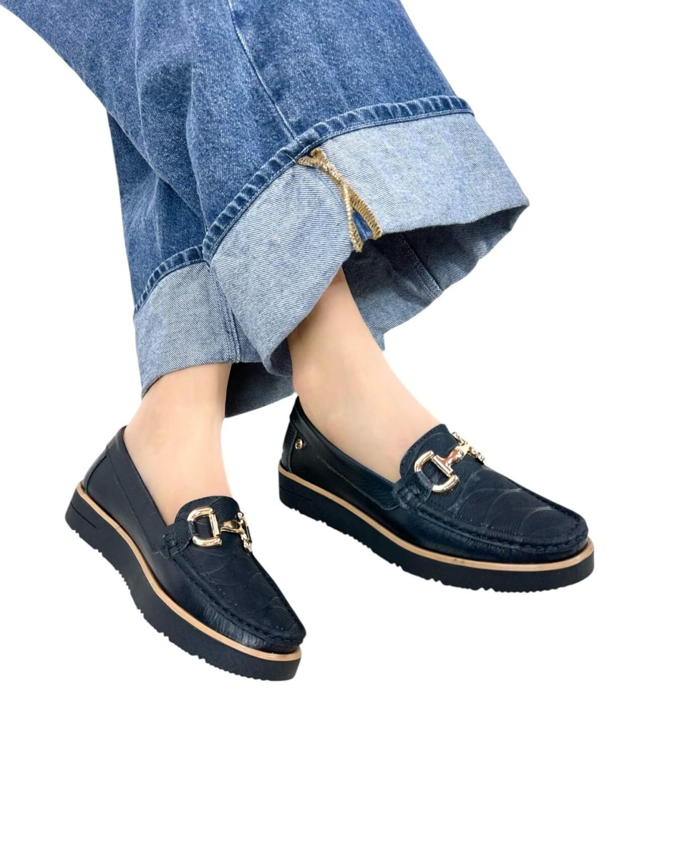 Mocasin Danna Negro Ondas